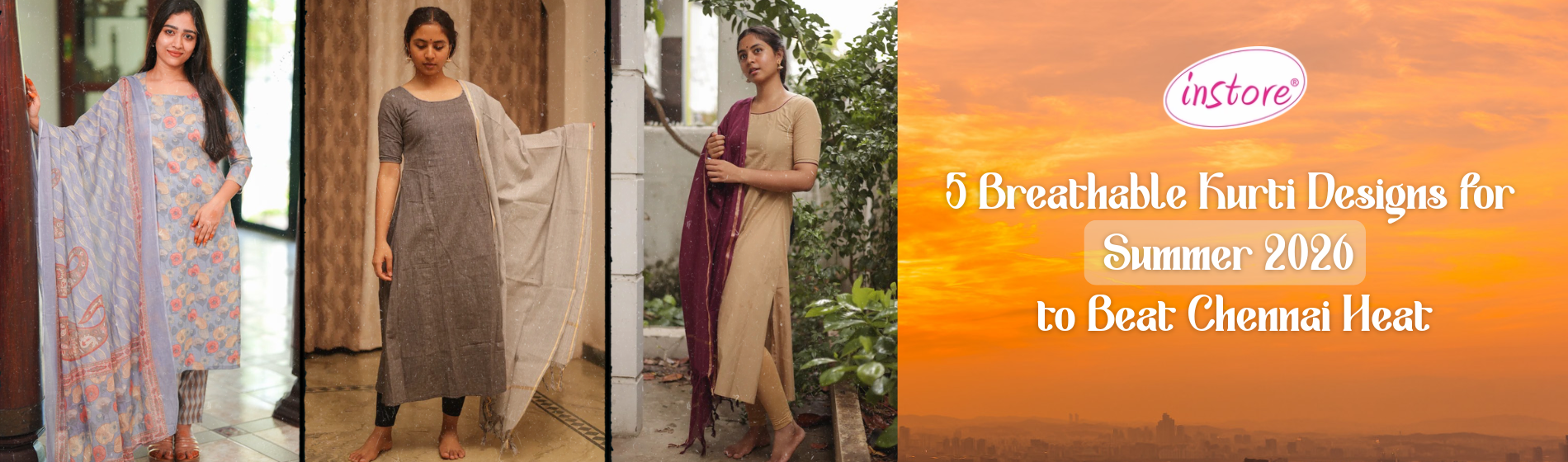 5 Breathable Kurti Designs for Summer 2026 to Beat Chennai Heat - Instore