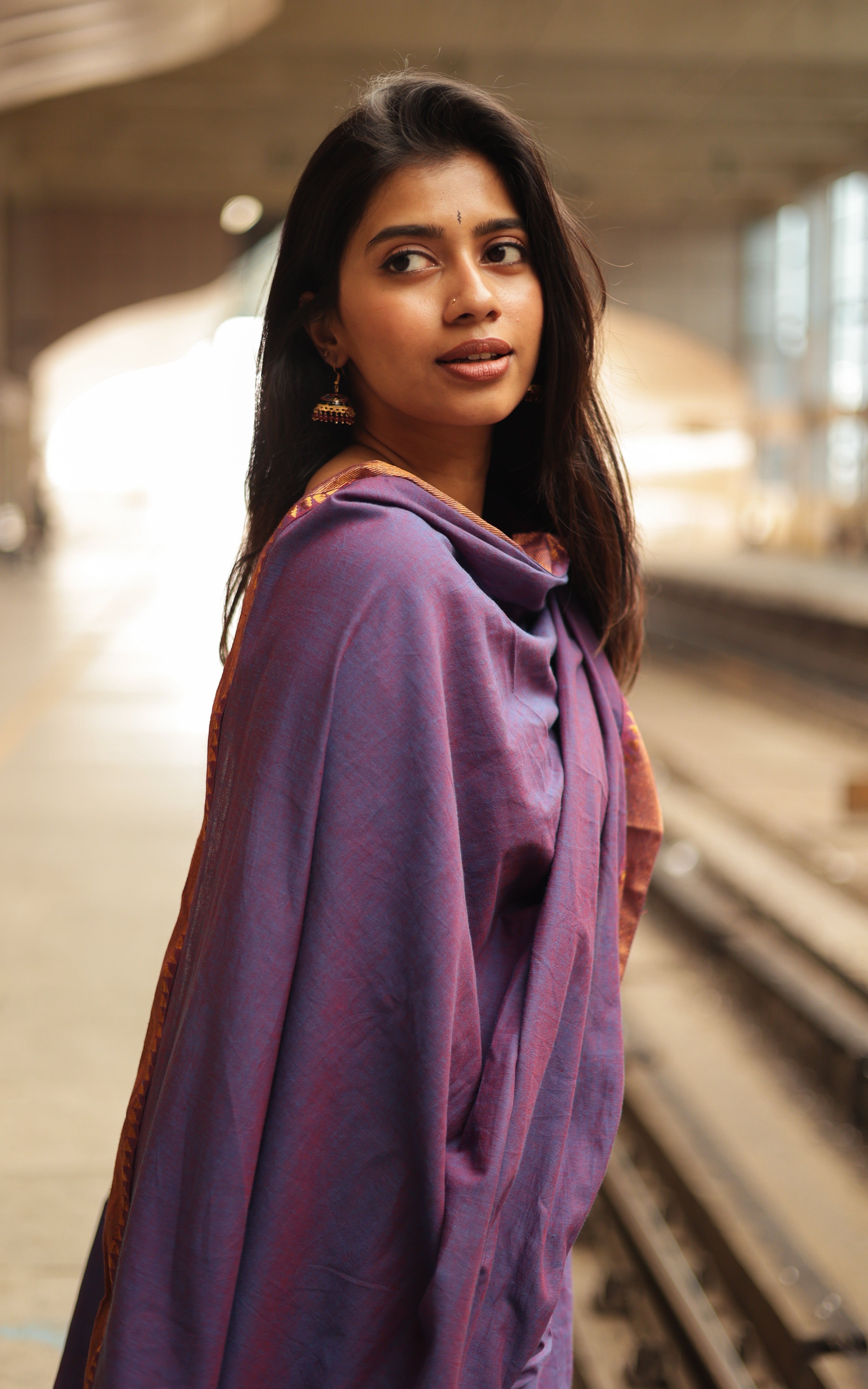 South cotton salwar with a south cotton dupatta