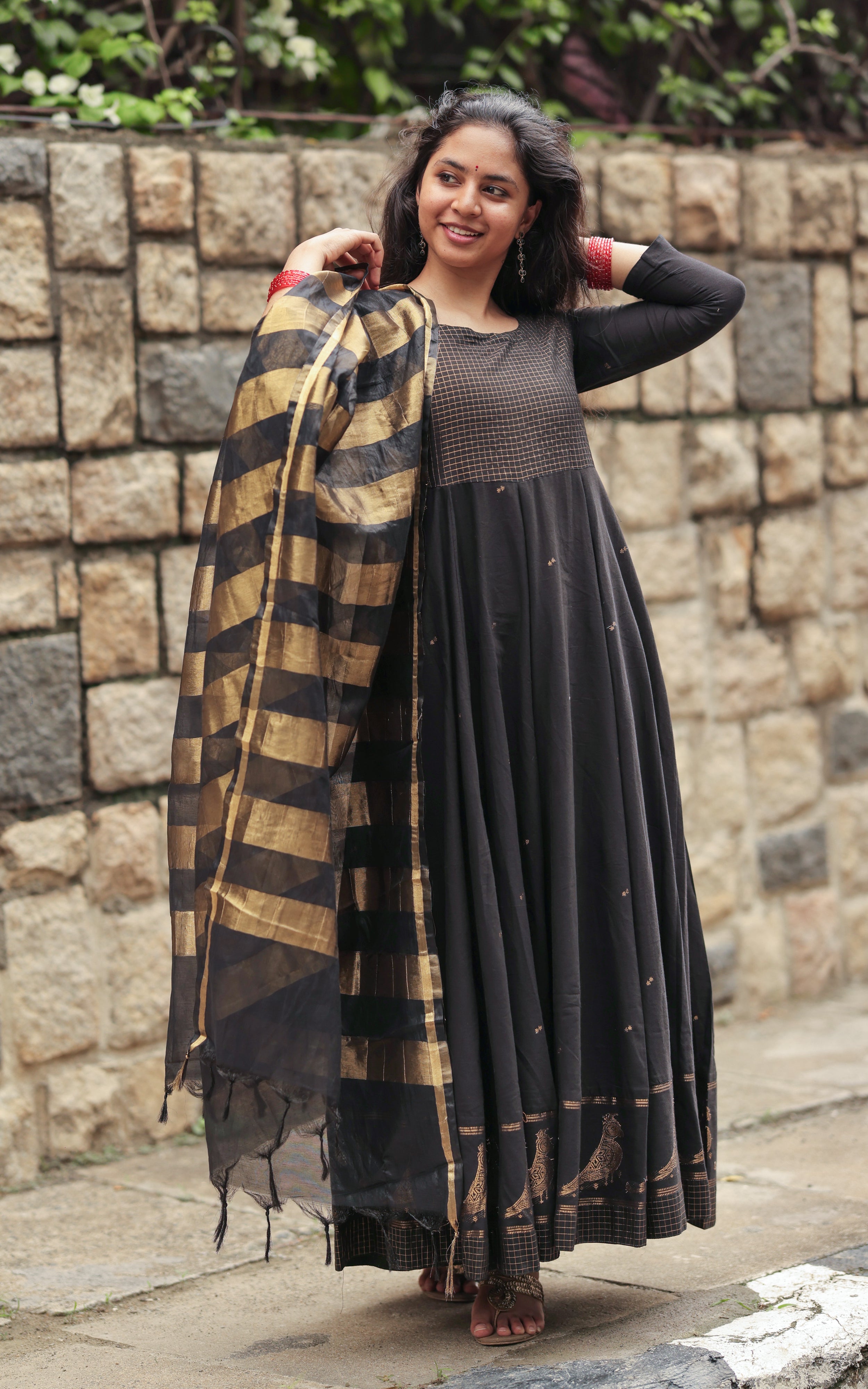 Paingili Black (Kurti+Dupatta)