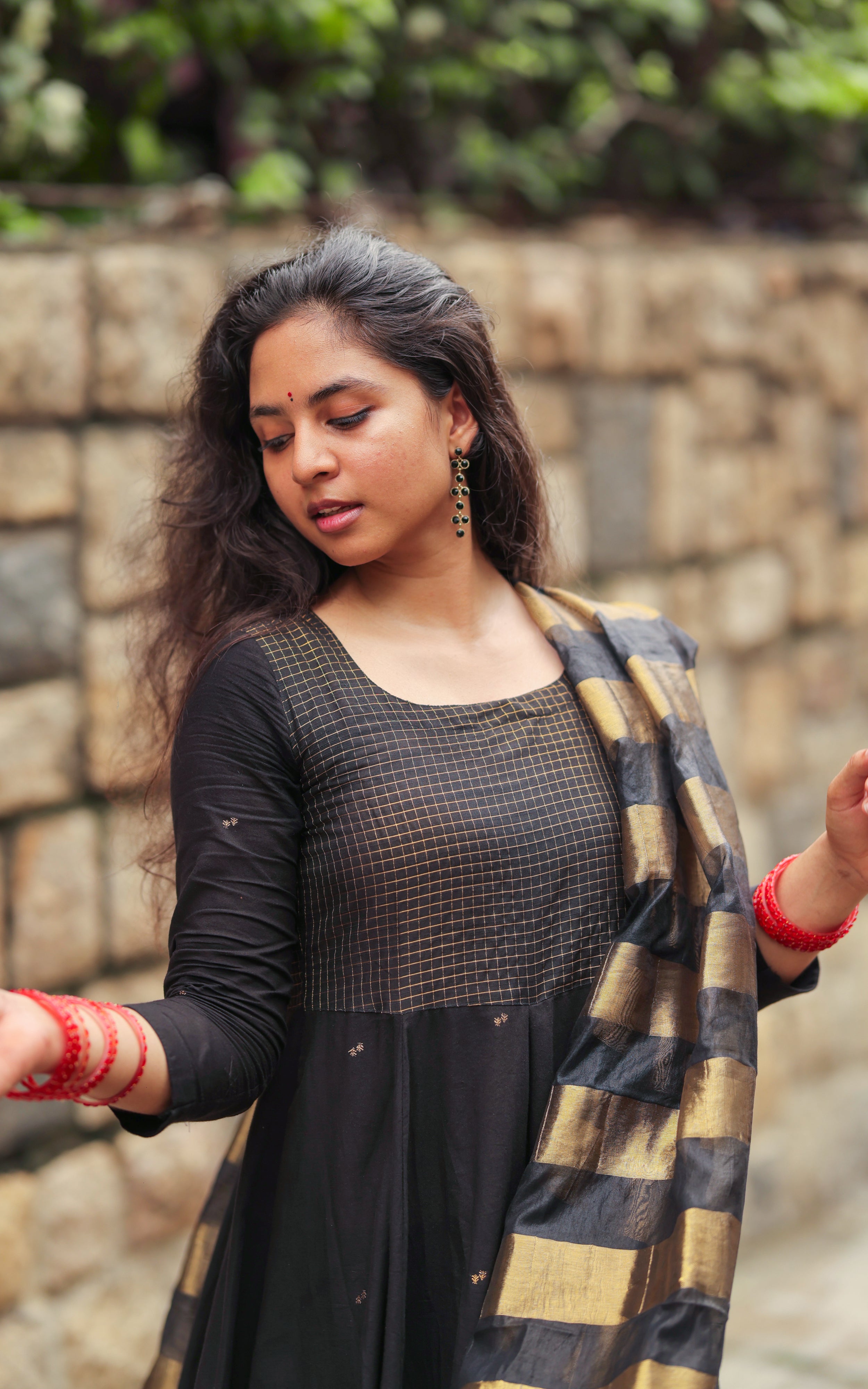Paingili Black (Kurti+Dupatta)