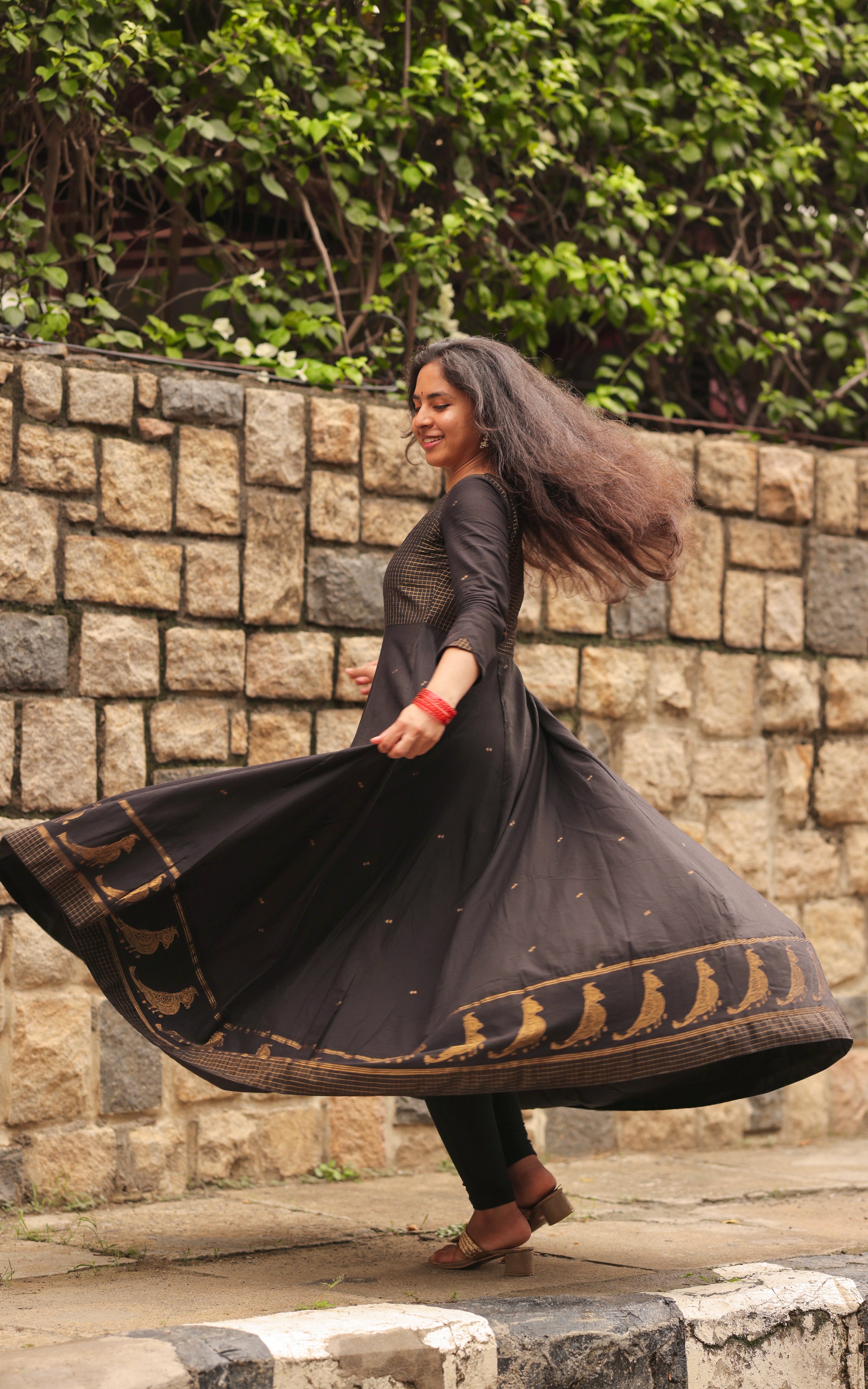 Paingili Black (Kurti+Dupatta)