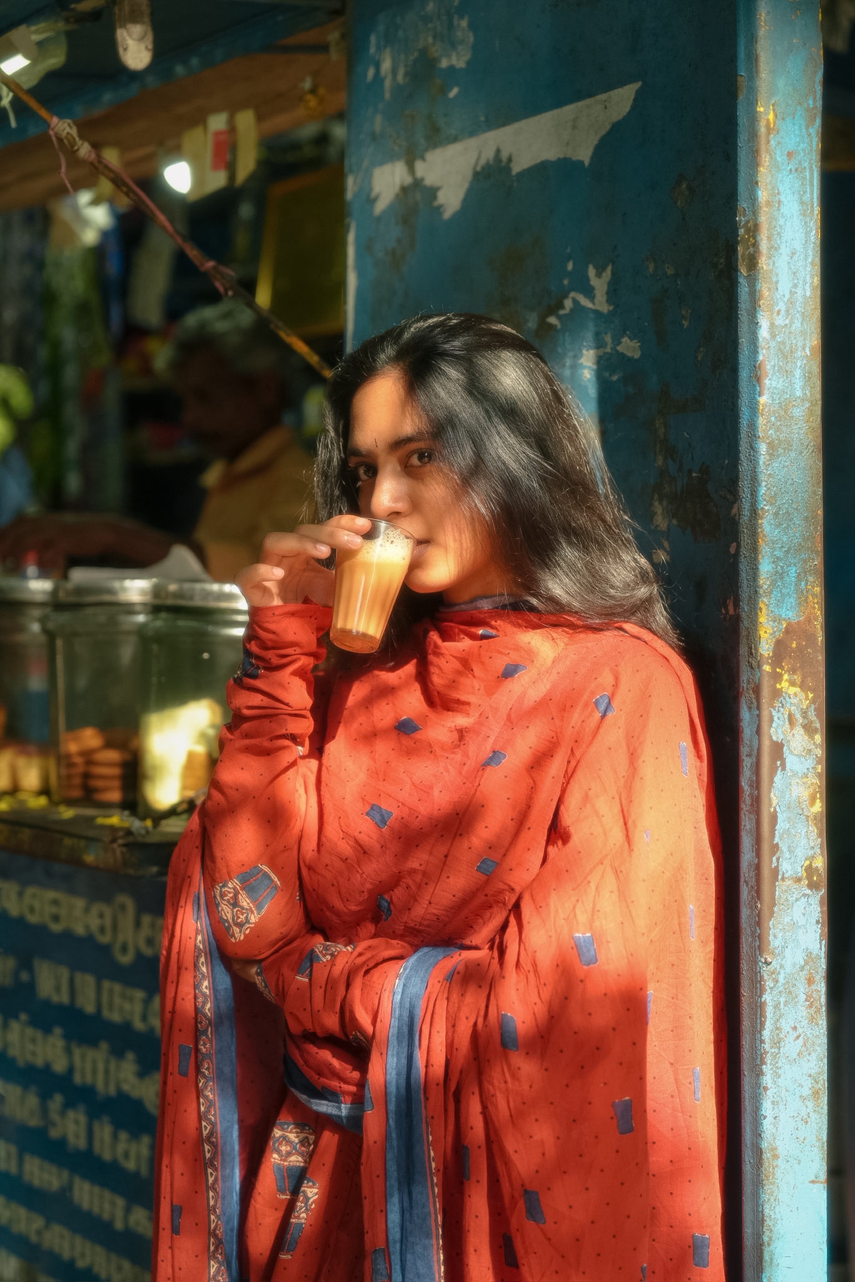 Tea Kadai 3/4th Sleeve (Kurti+Dupatta)