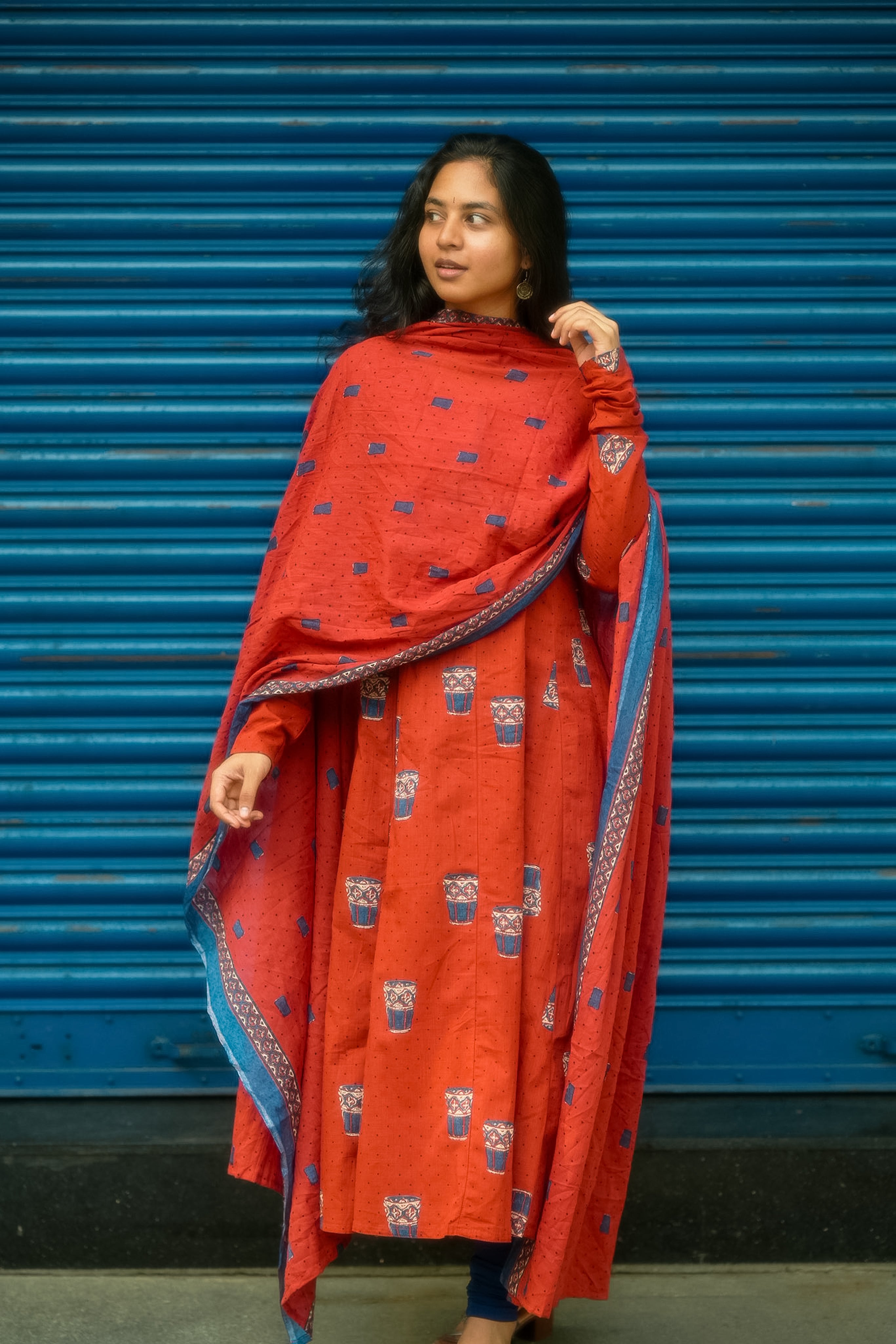Tea Kadai 3/4th Sleeve (Kurti+Dupatta)