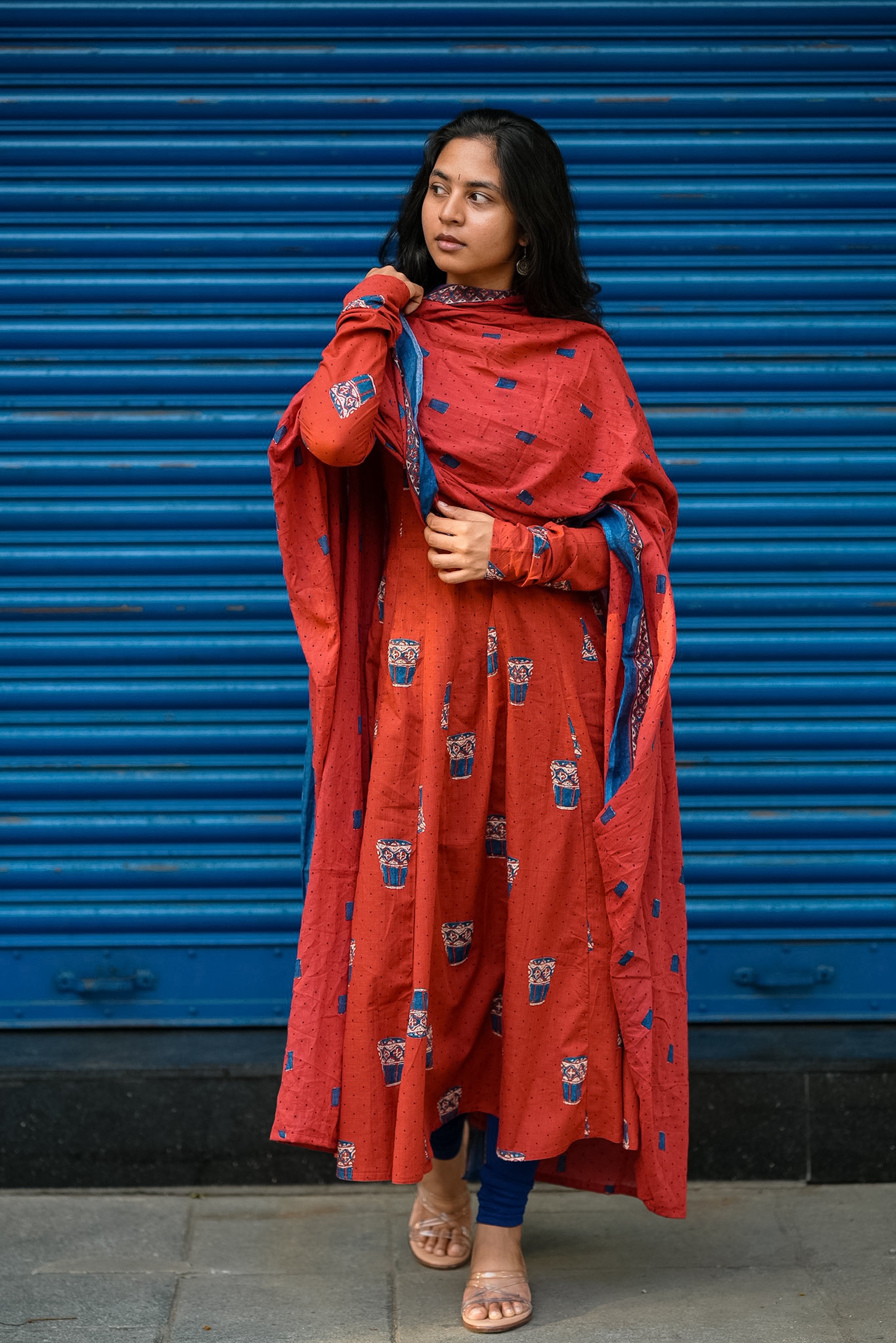 Tea Kadai 3/4th Sleeve (Kurti+Dupatta)
