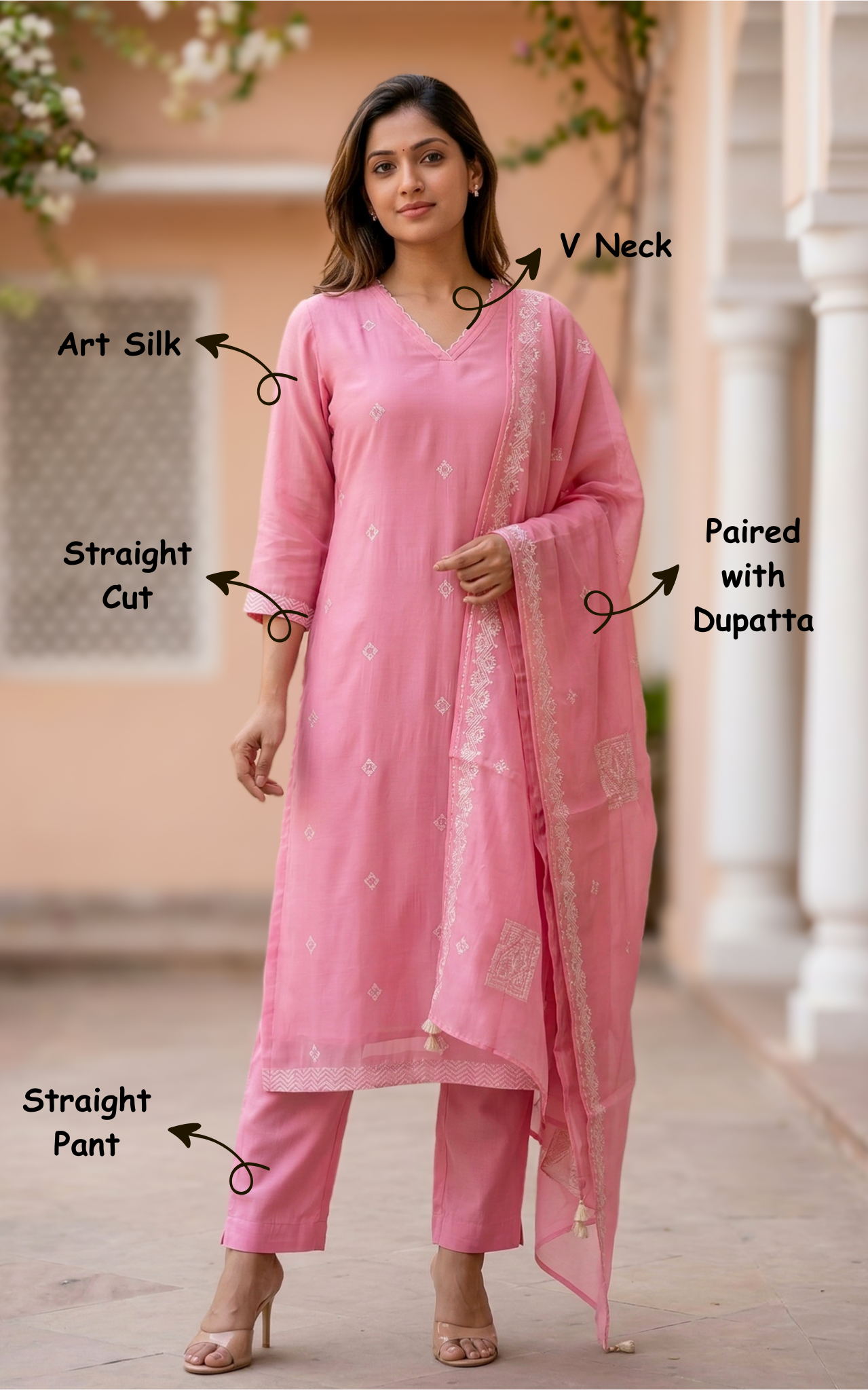 Aadhvika (Kurti+Pant+Dupatta)