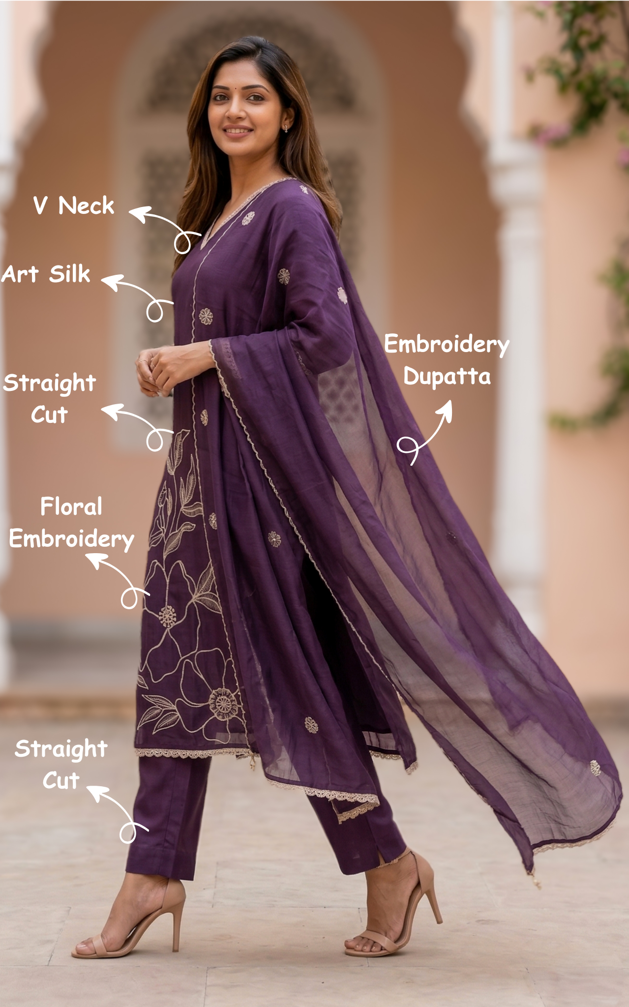 Rithanya (Kurti+Pant+Dupatta)
