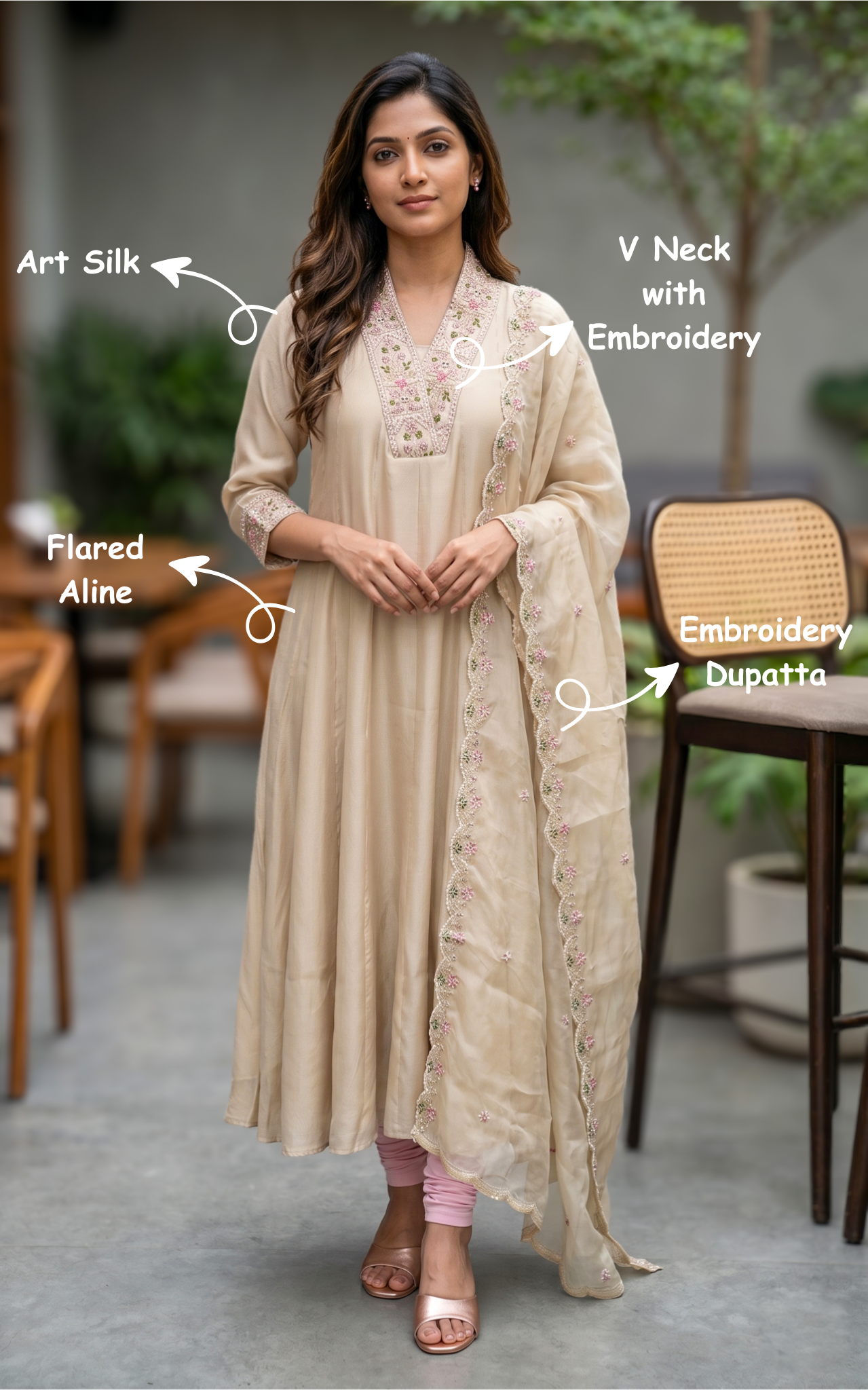 Panimalar A (Kurti+Dupatta)