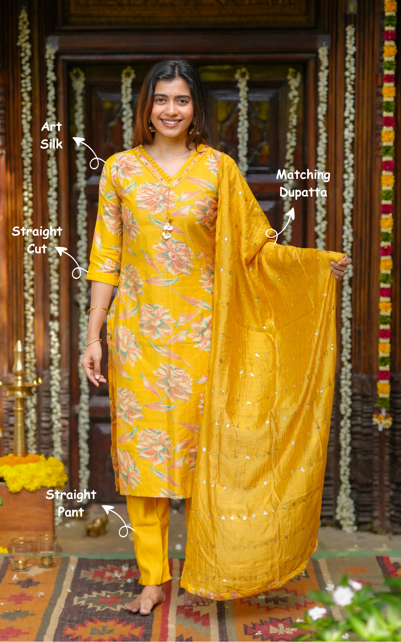 Tejaswini (Kurti+Pant+Dupatta)