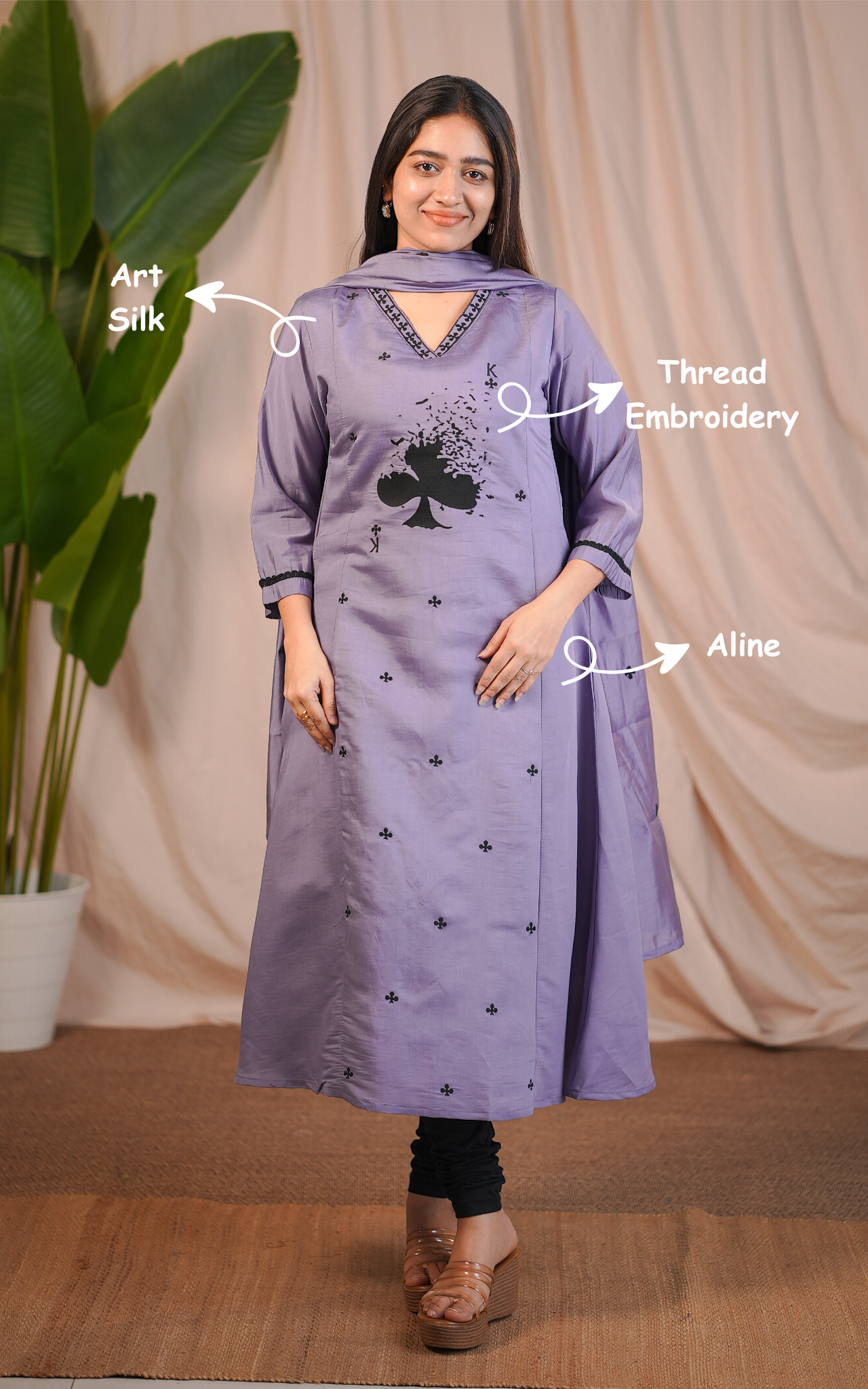 Meenvizhi B (Kurti+Dupatta)