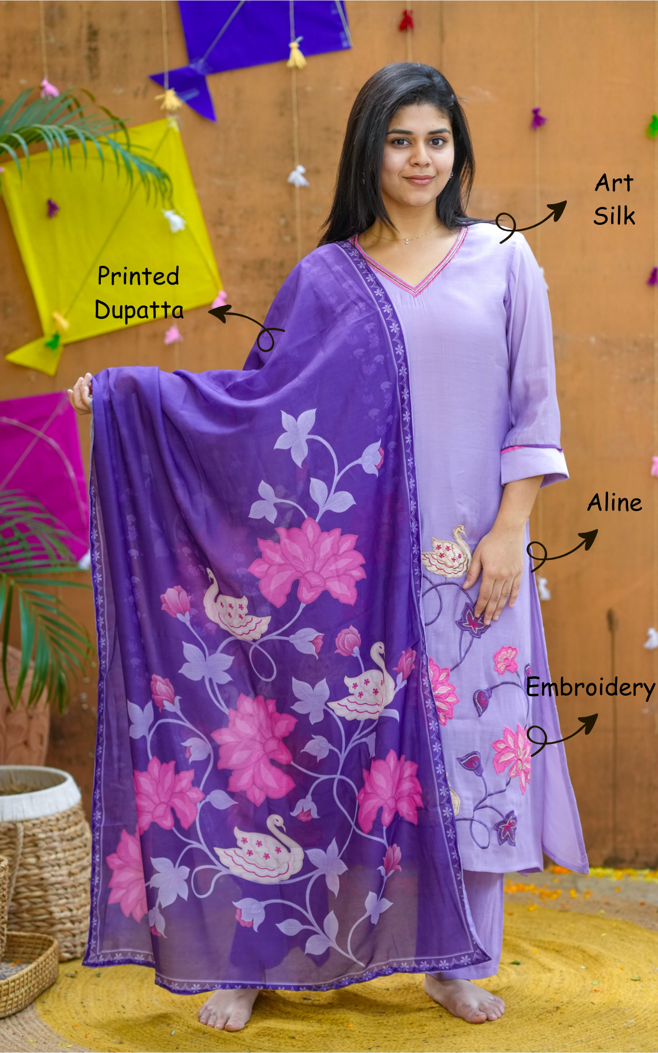 Renisha (Kurti+Pant+Dupatta)