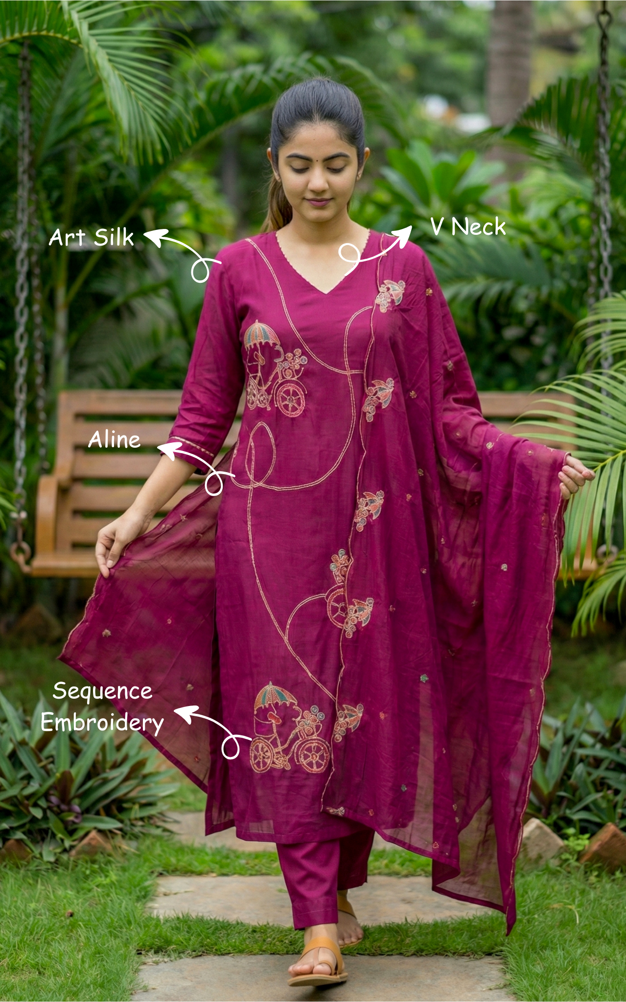 Elegant kurti style for women