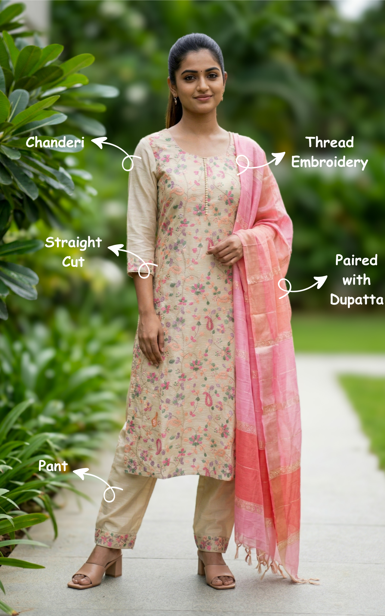 Anishta (Kurti+Pant+Dupatta)