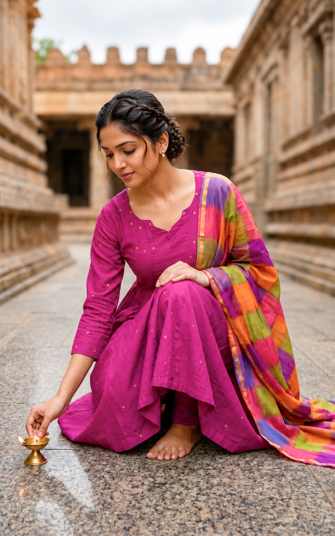 Thashika B (Kurti+Dupatta)