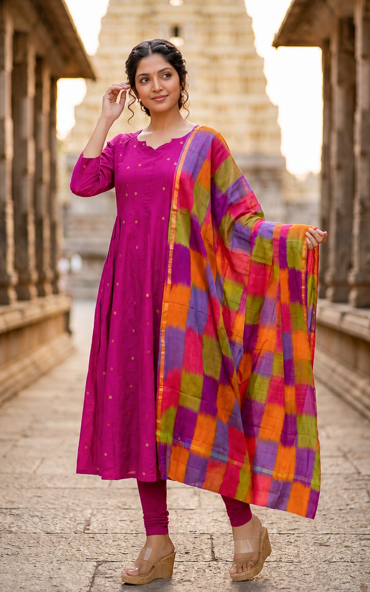 Thashika B (Kurti+Dupatta)