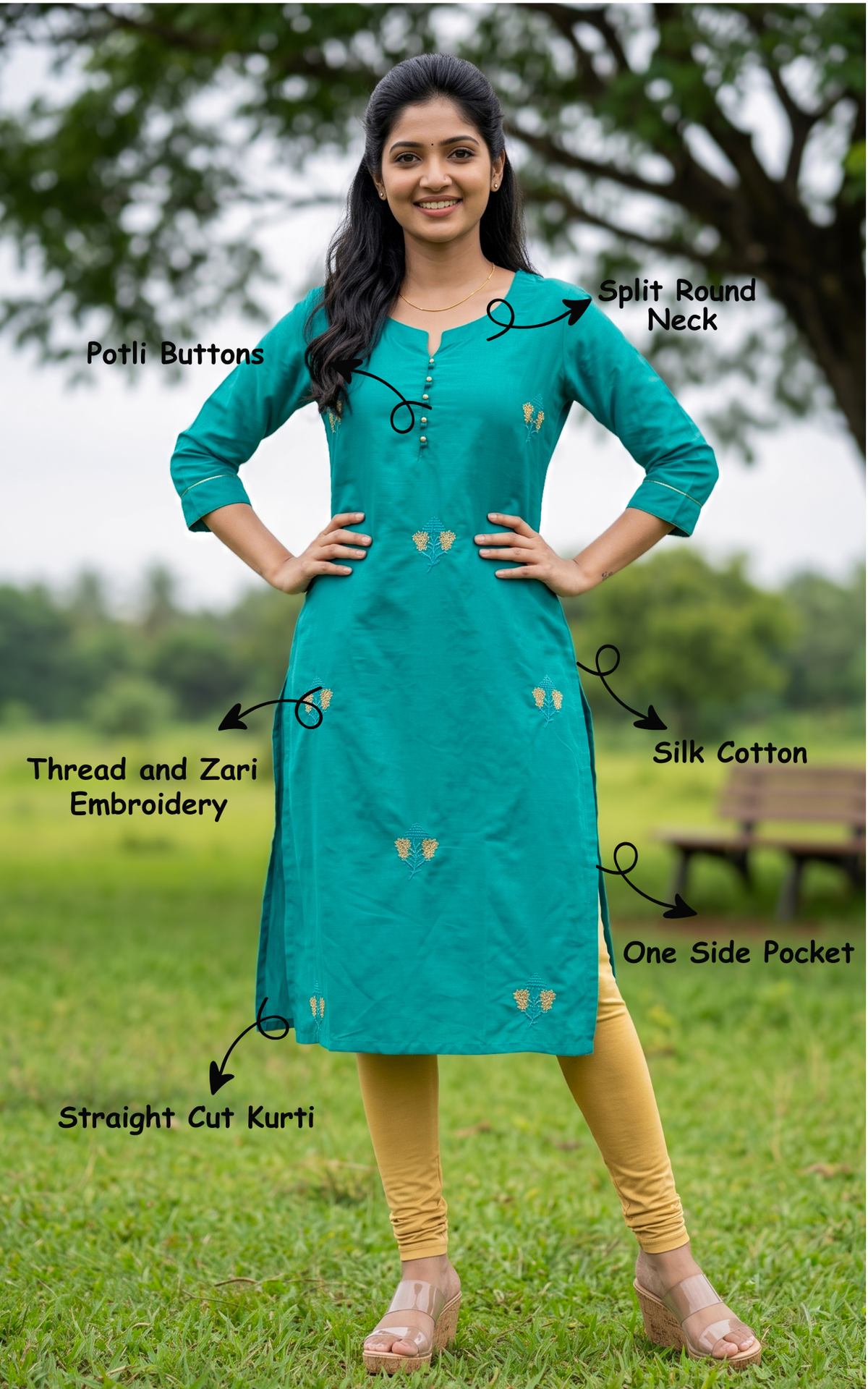 Yashodha Teal Blue