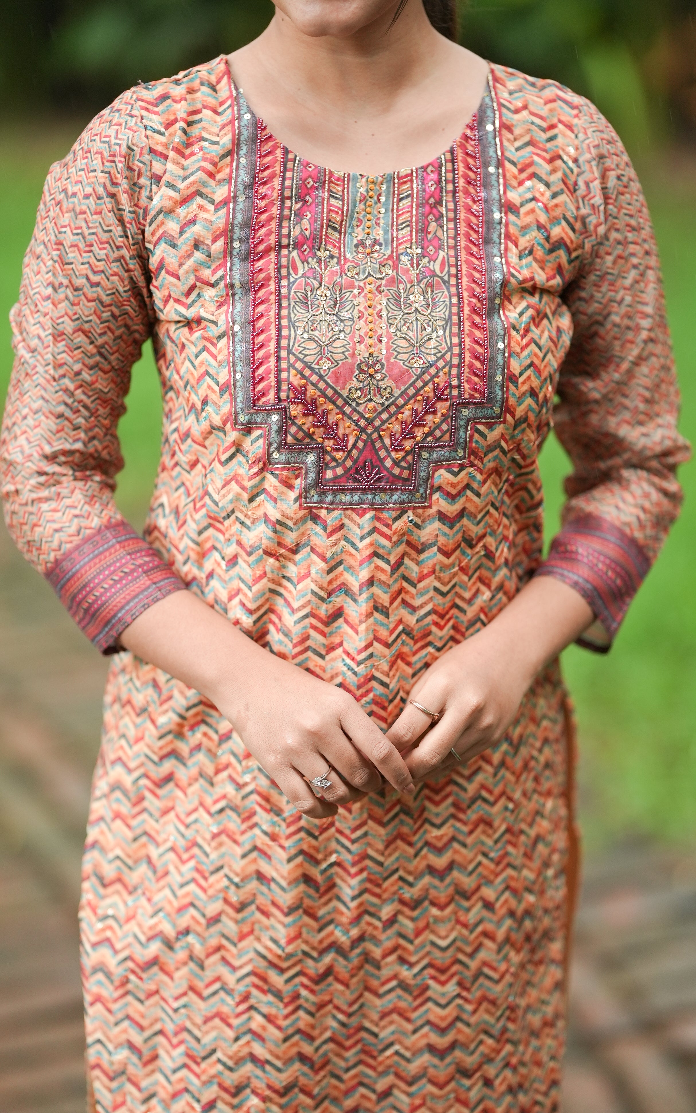 Saishree (Kurti+Pant+Dupatta) KURTI SET Instore