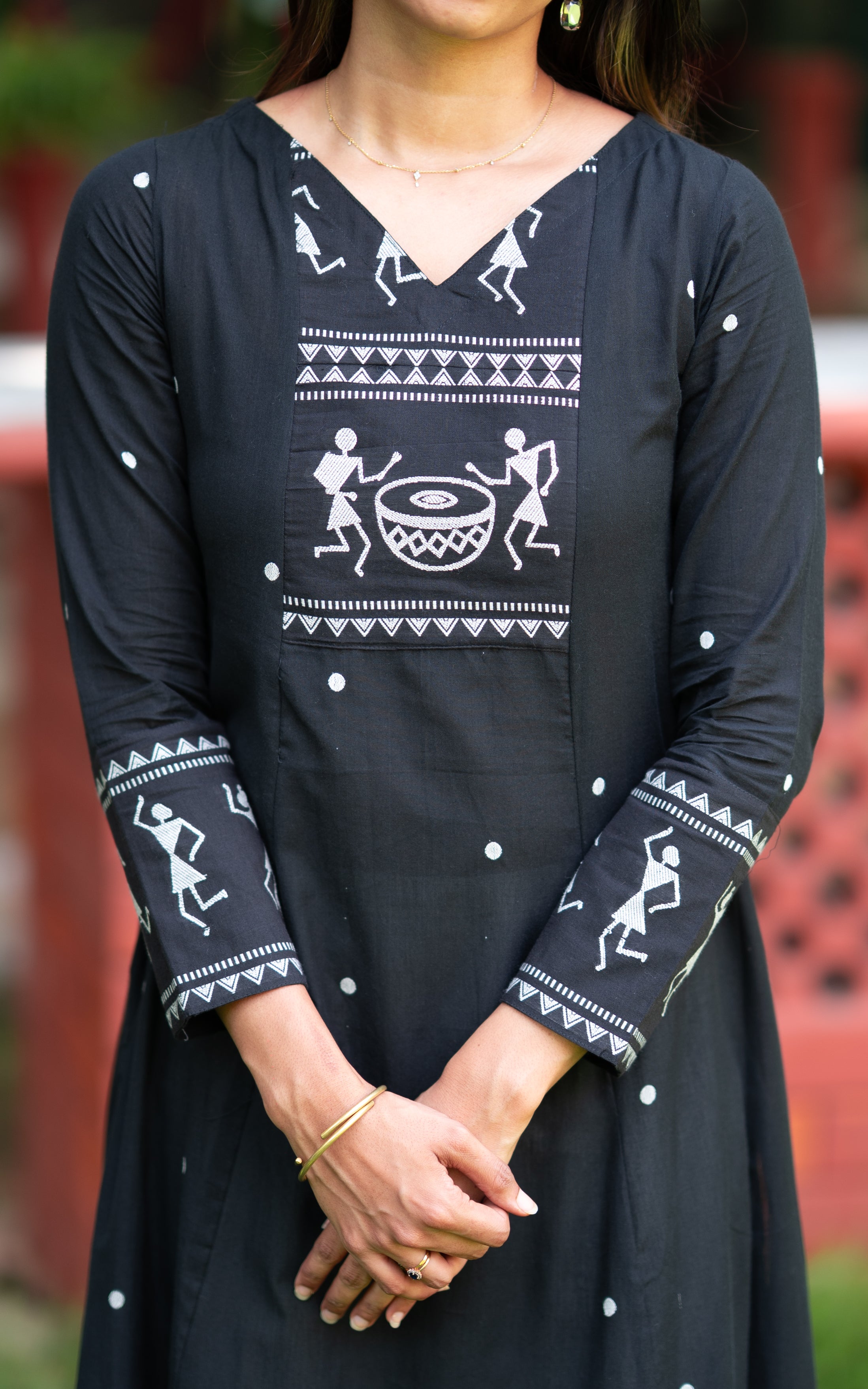 Marudham Black (Kurti+Dupatta)