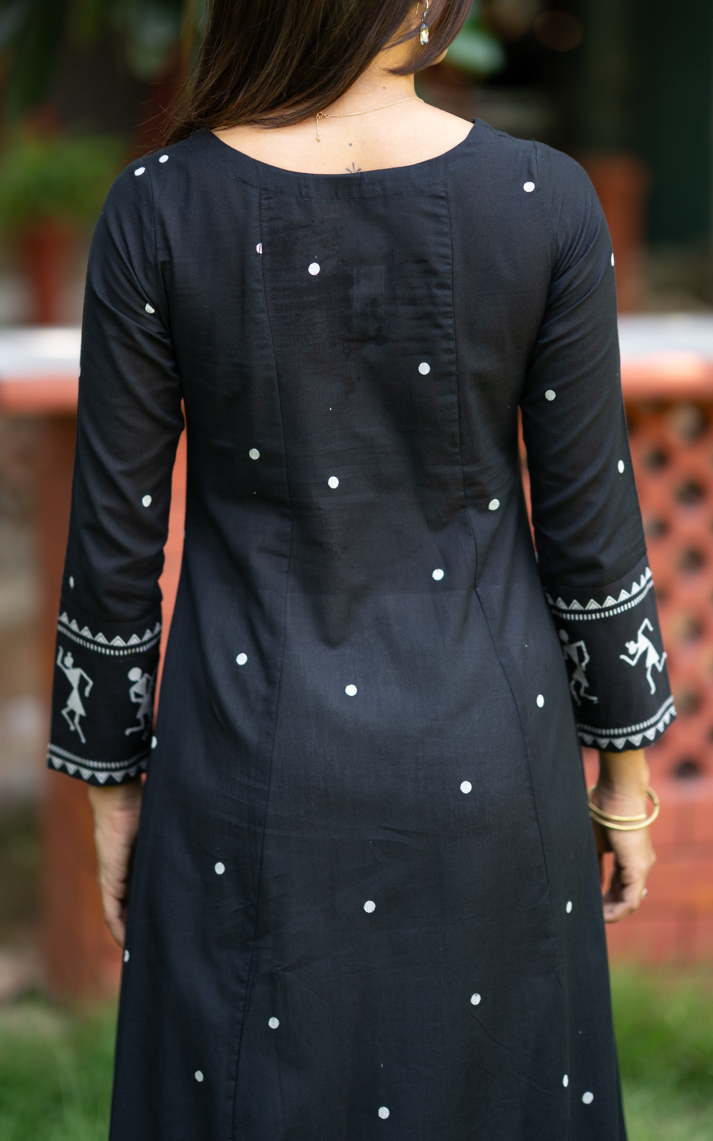 Marudham Black (Kurti+Dupatta)