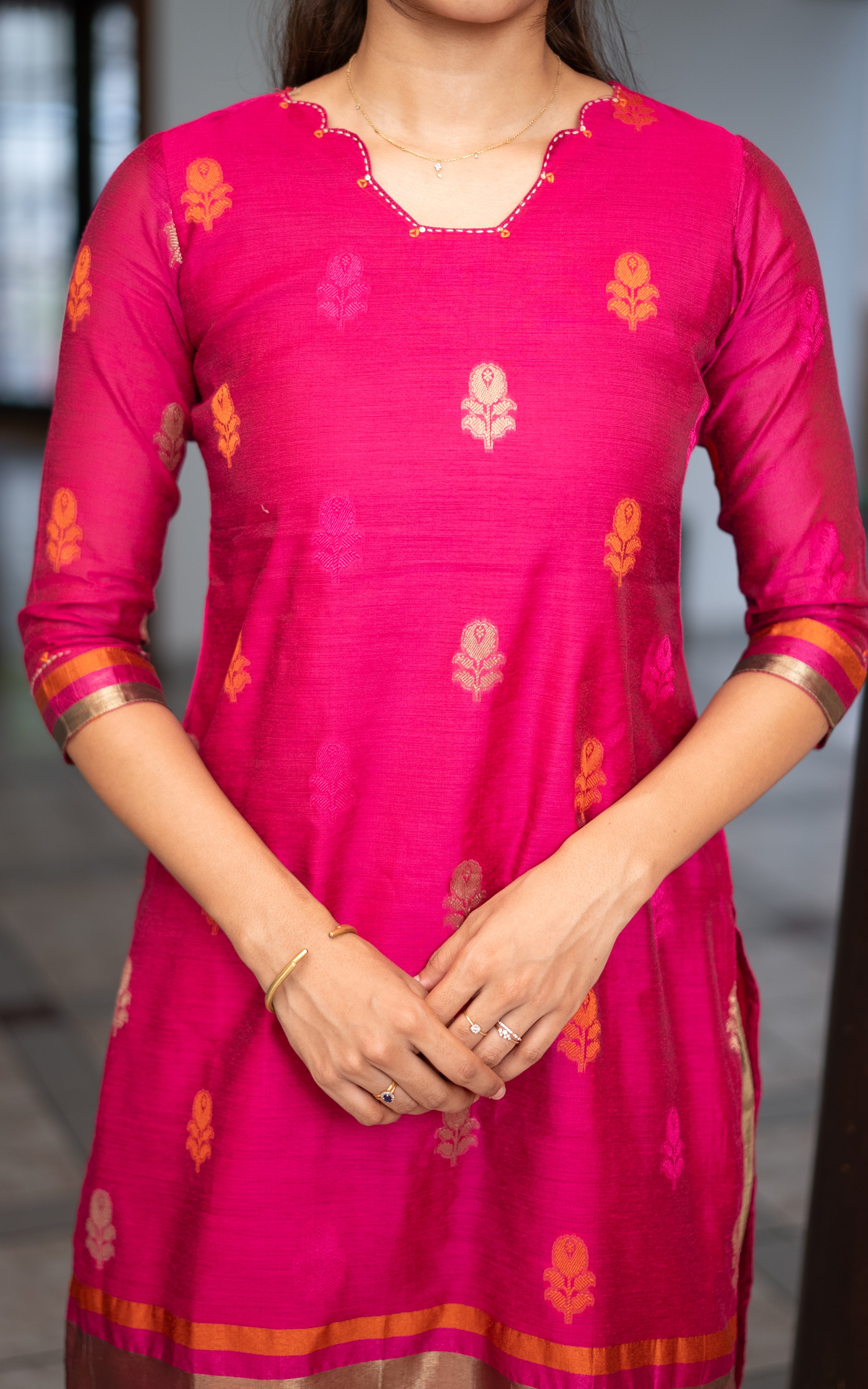 Nalavenba Pink (Kurti+Dupatta)