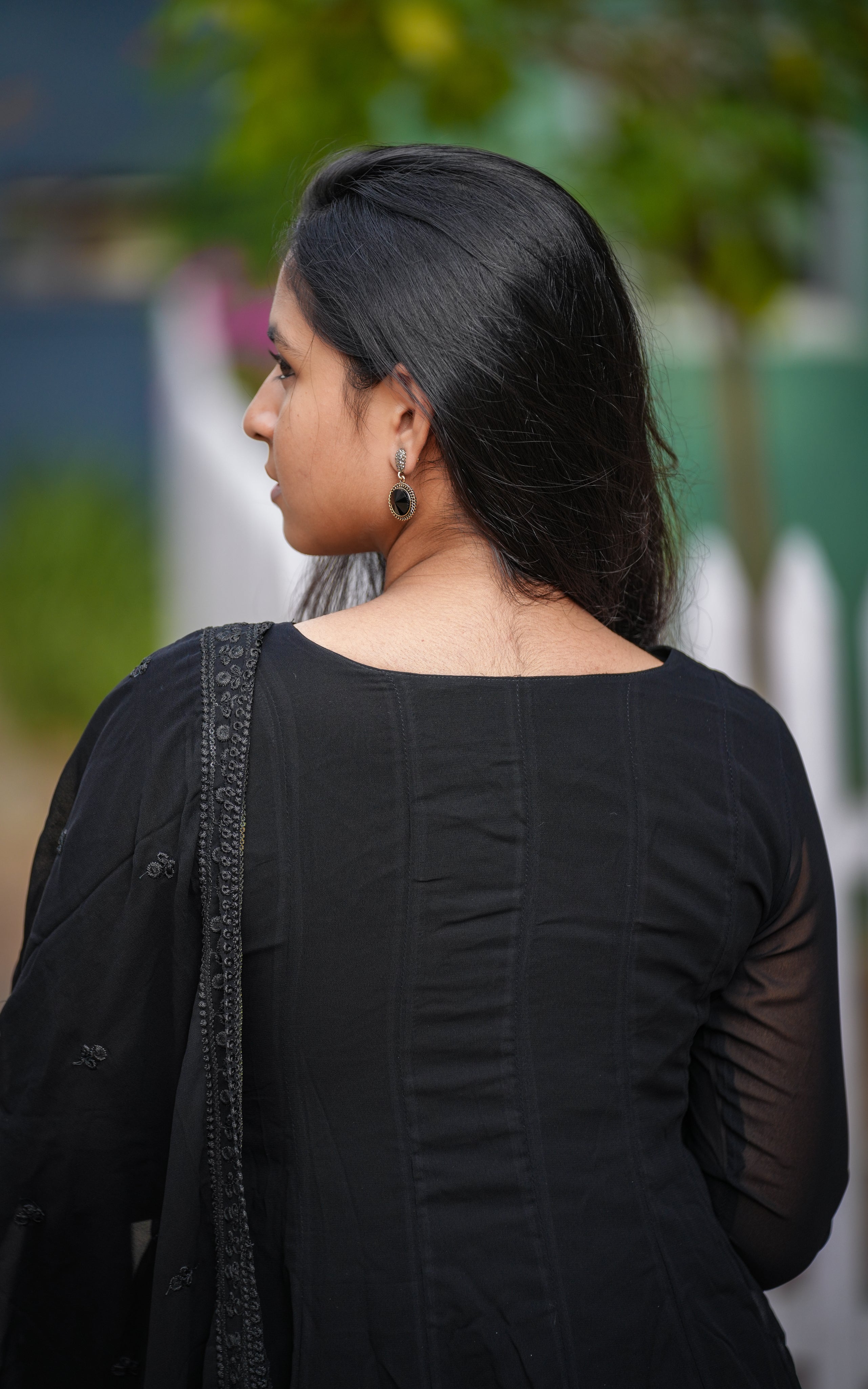 Matheesha Black (Kurti+Dupatta)