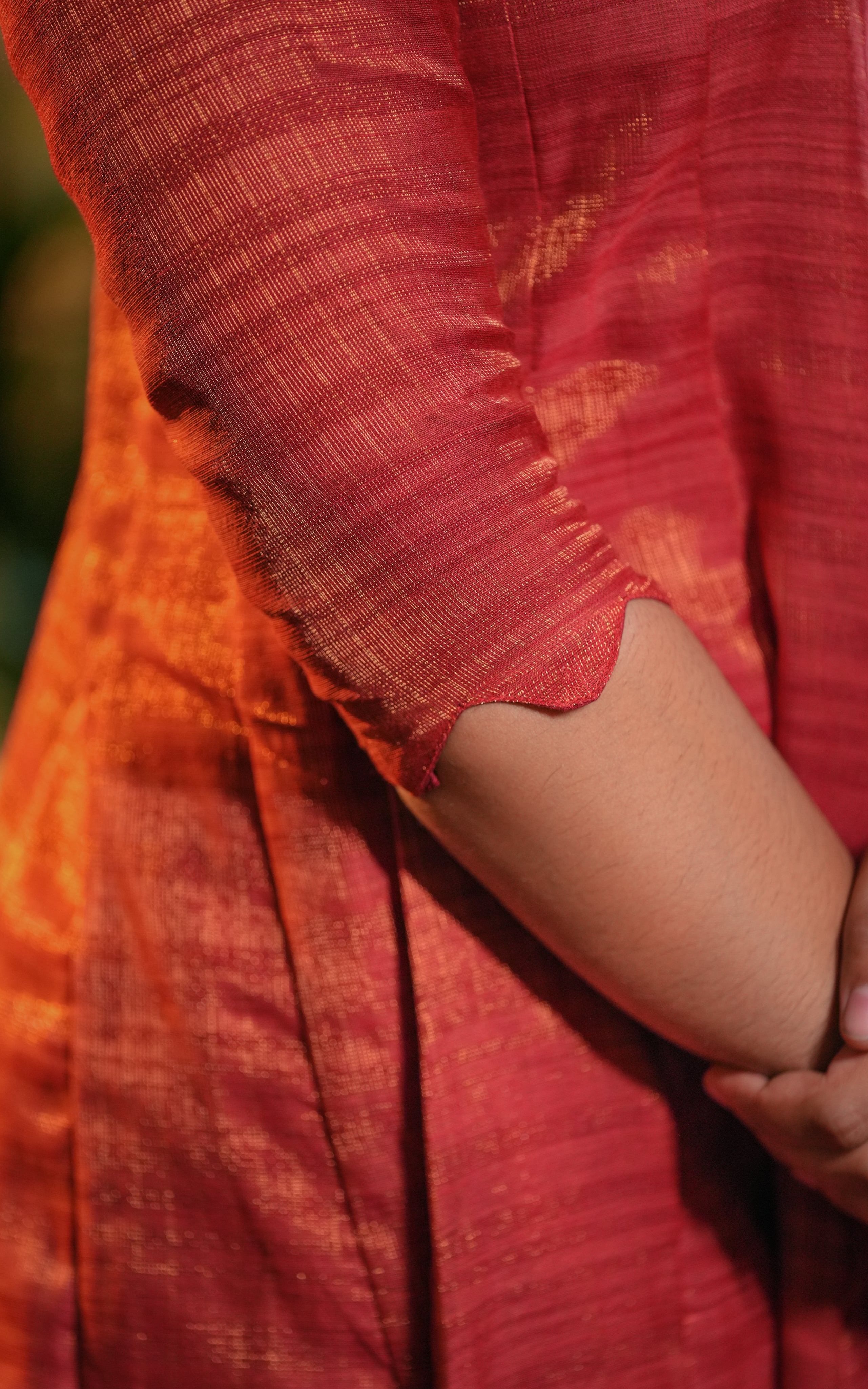 Kural Mozhi Rust (Kurti+Dupatta)