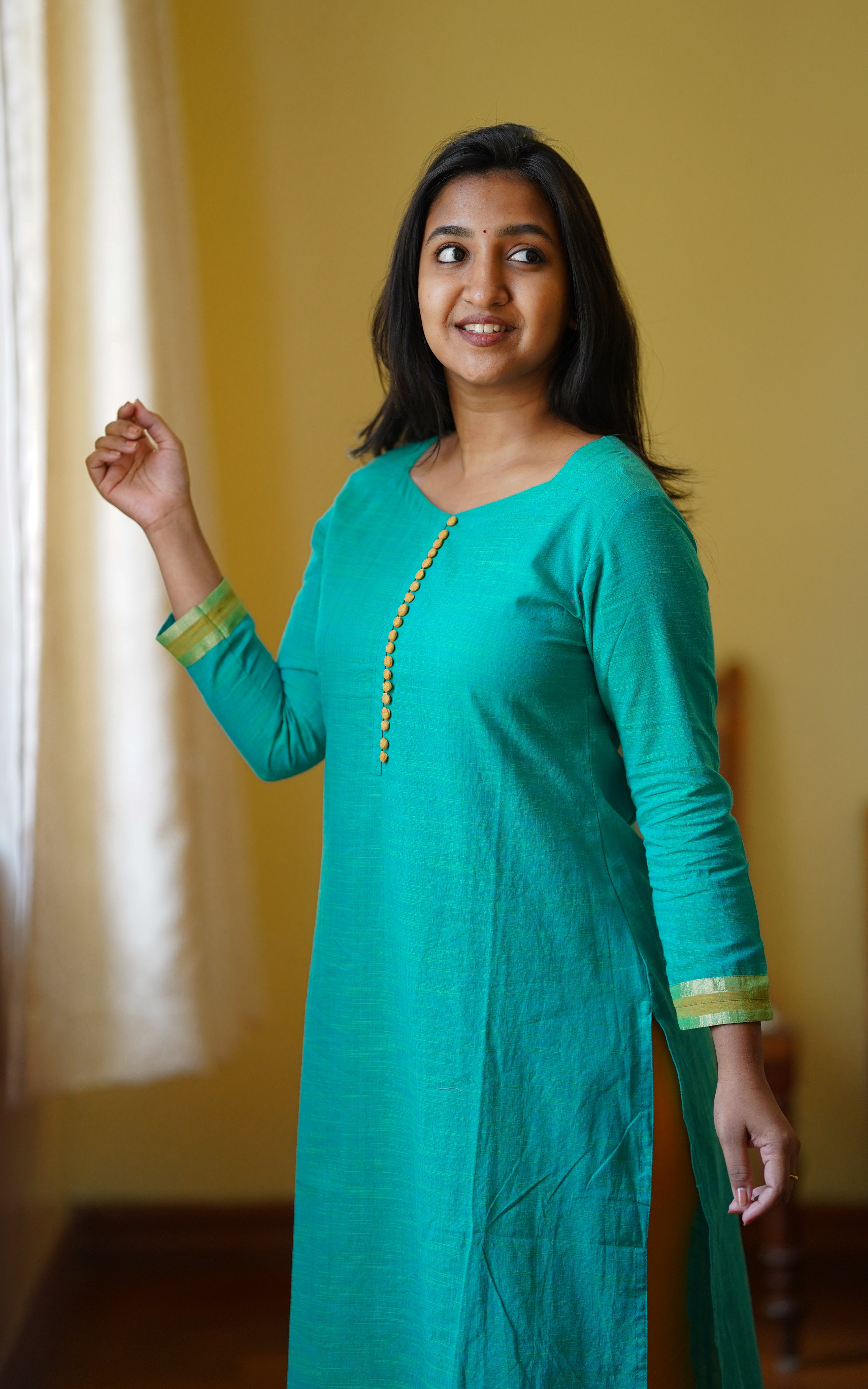 Sunitha Aqua Green