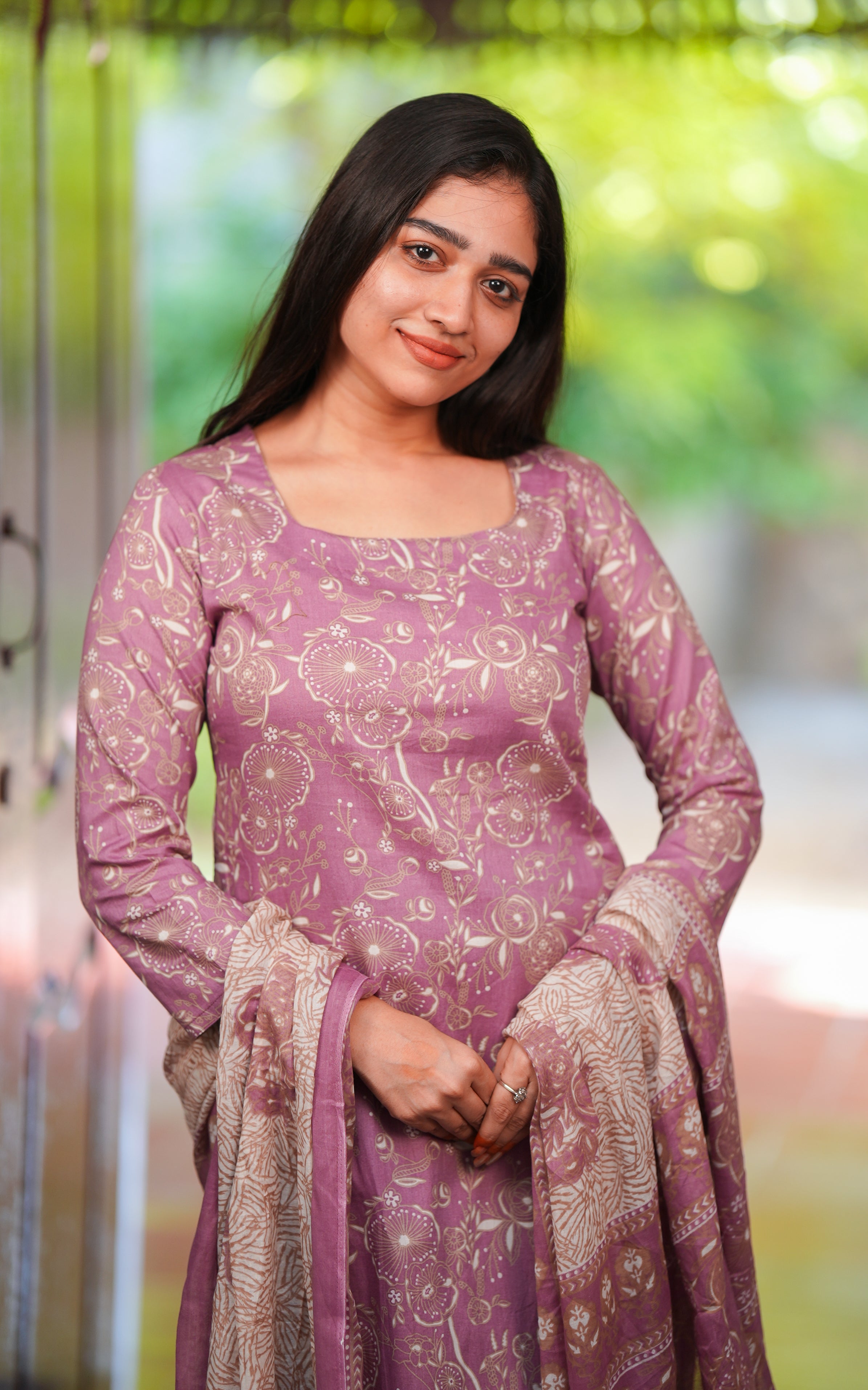Hemani Light Plum (Kurti+Pant+Dupatta) KURTIS SET instore