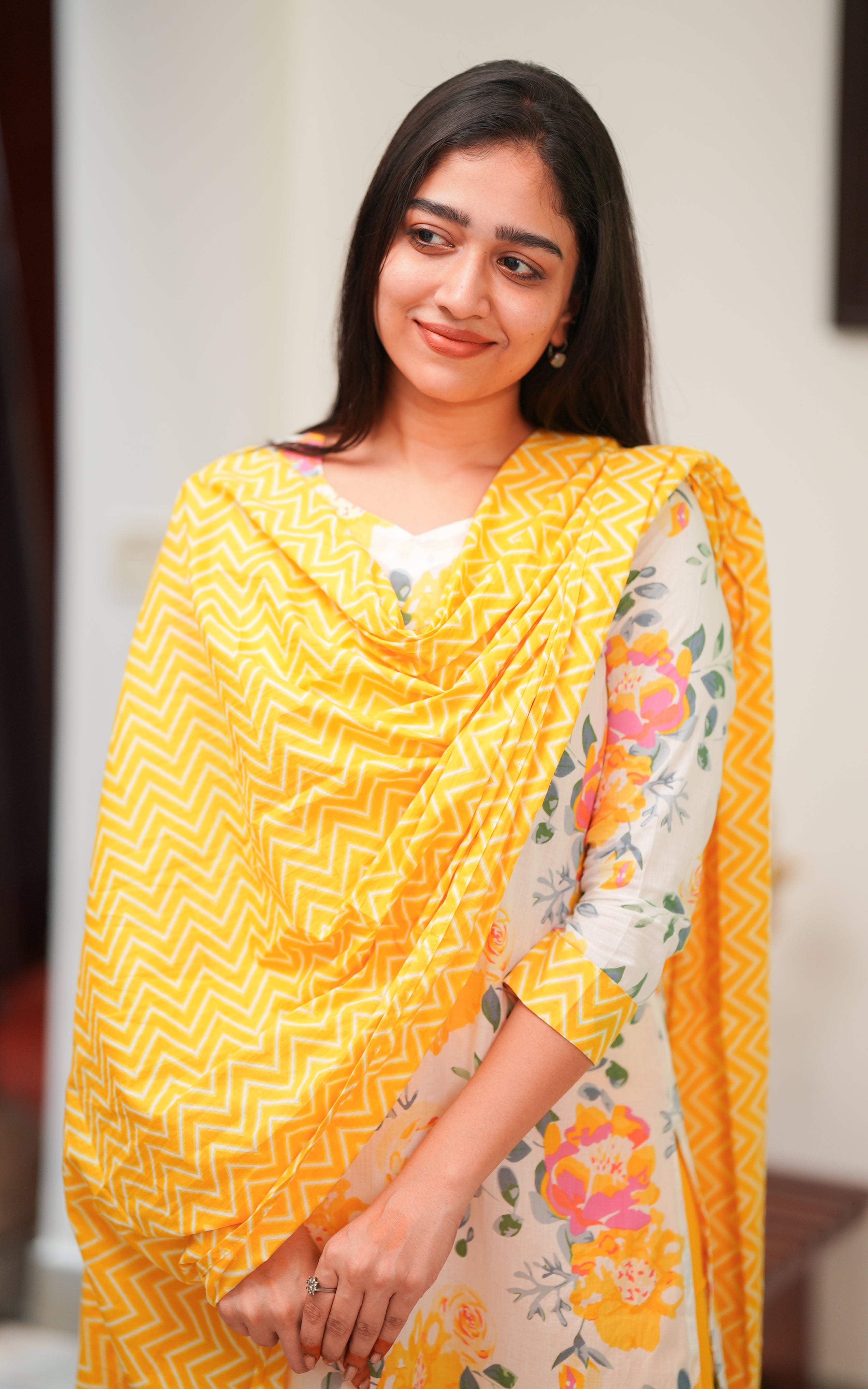 Anaya Yellow (Kurti+Dupatta) KURTIS instore