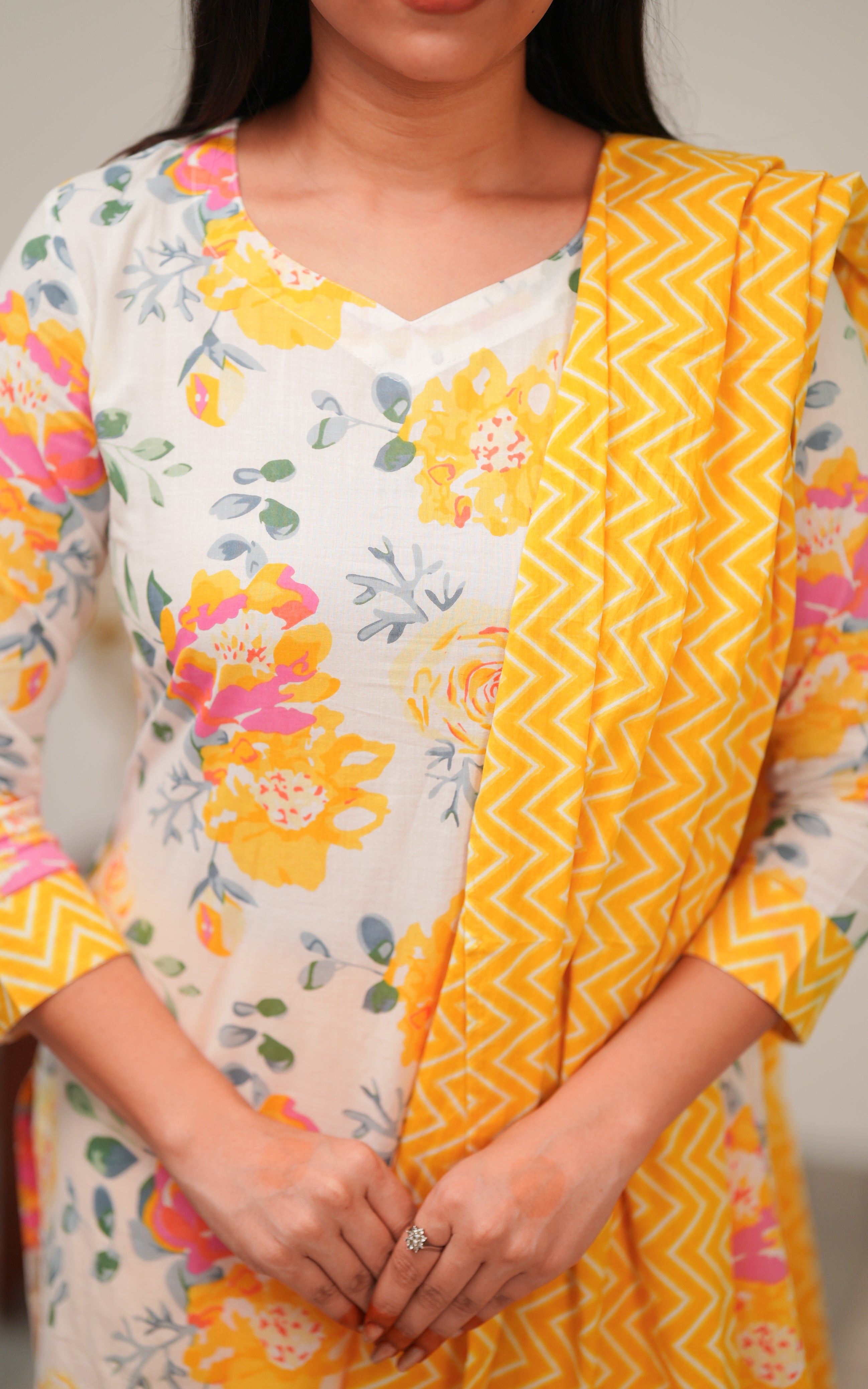 Anaya Yellow (Kurti+Dupatta) KURTIS instore