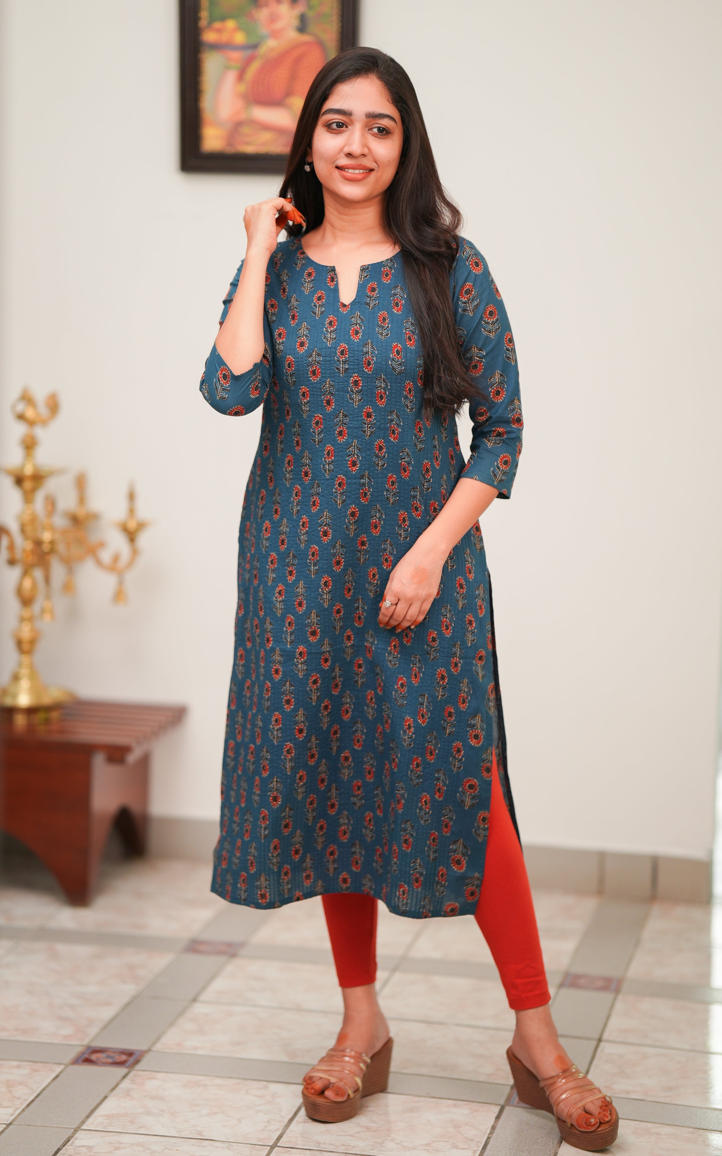 Herlina Blue KURTIS instore