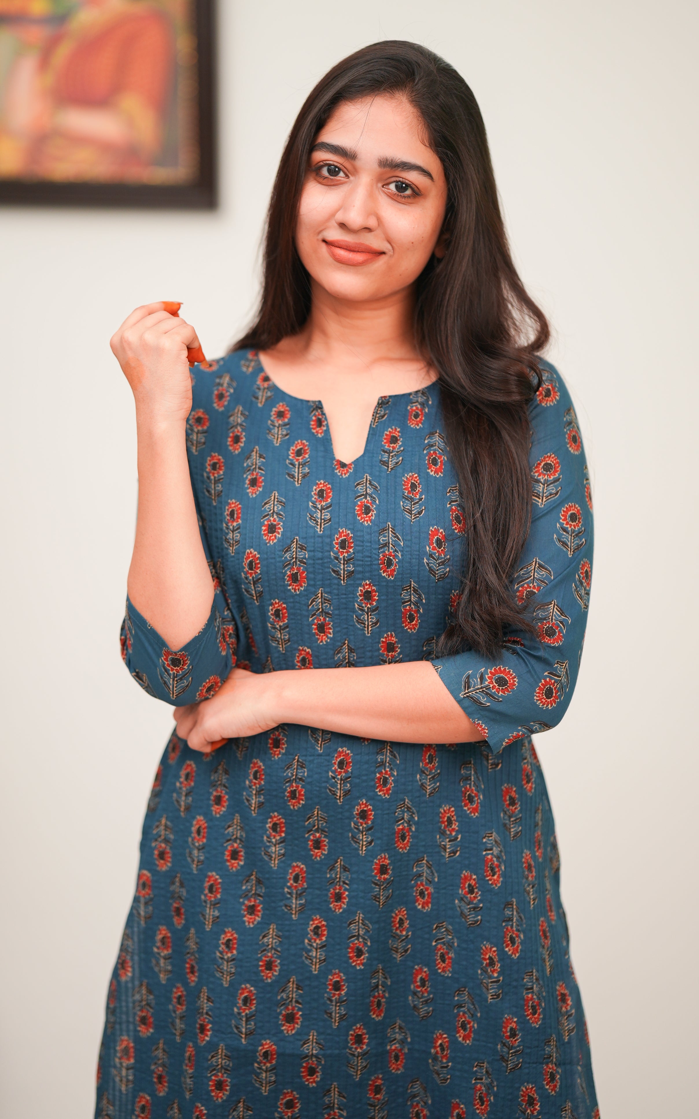 Herlina Blue KURTIS instore