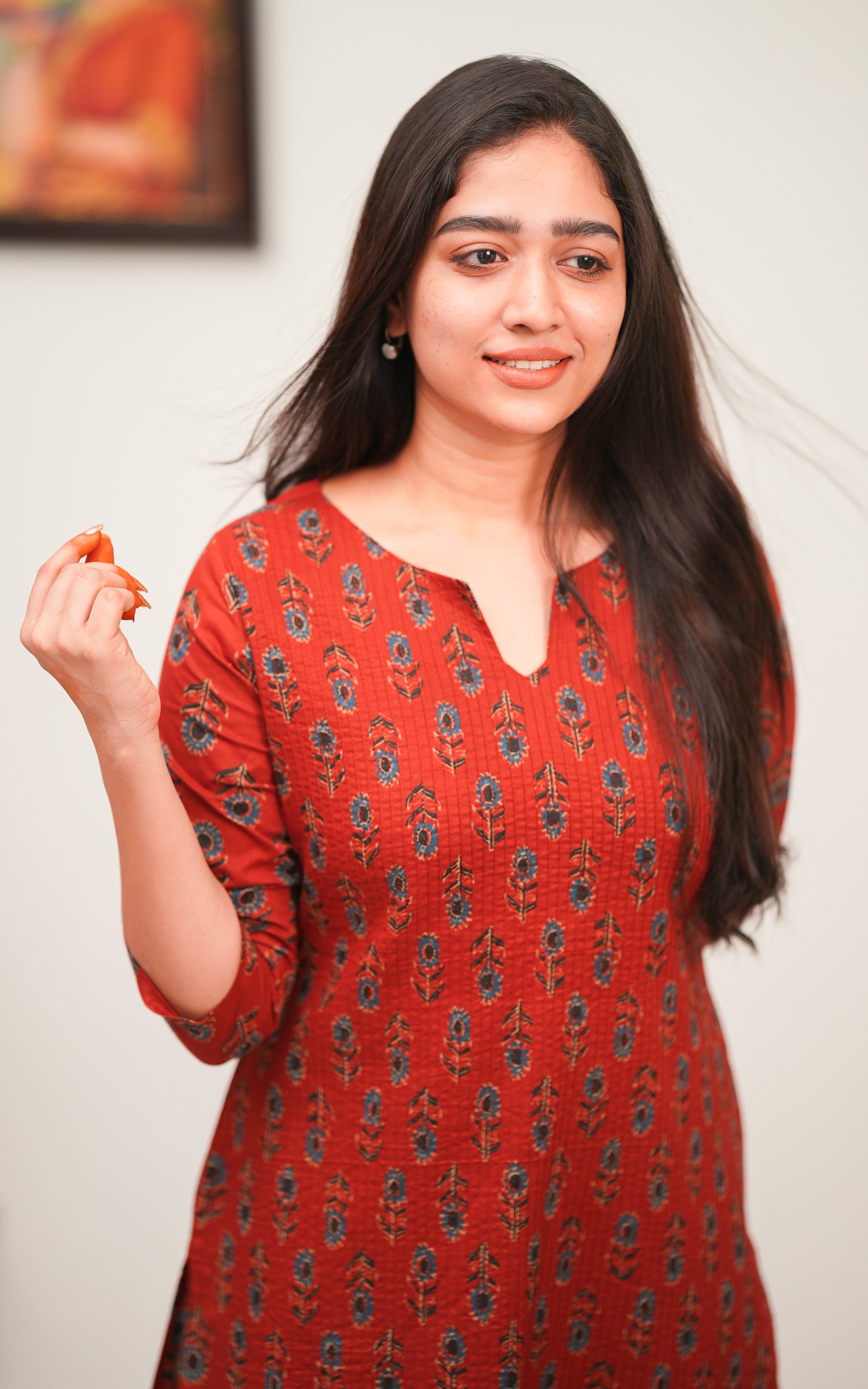 Herlina Maroon KURTIS instore