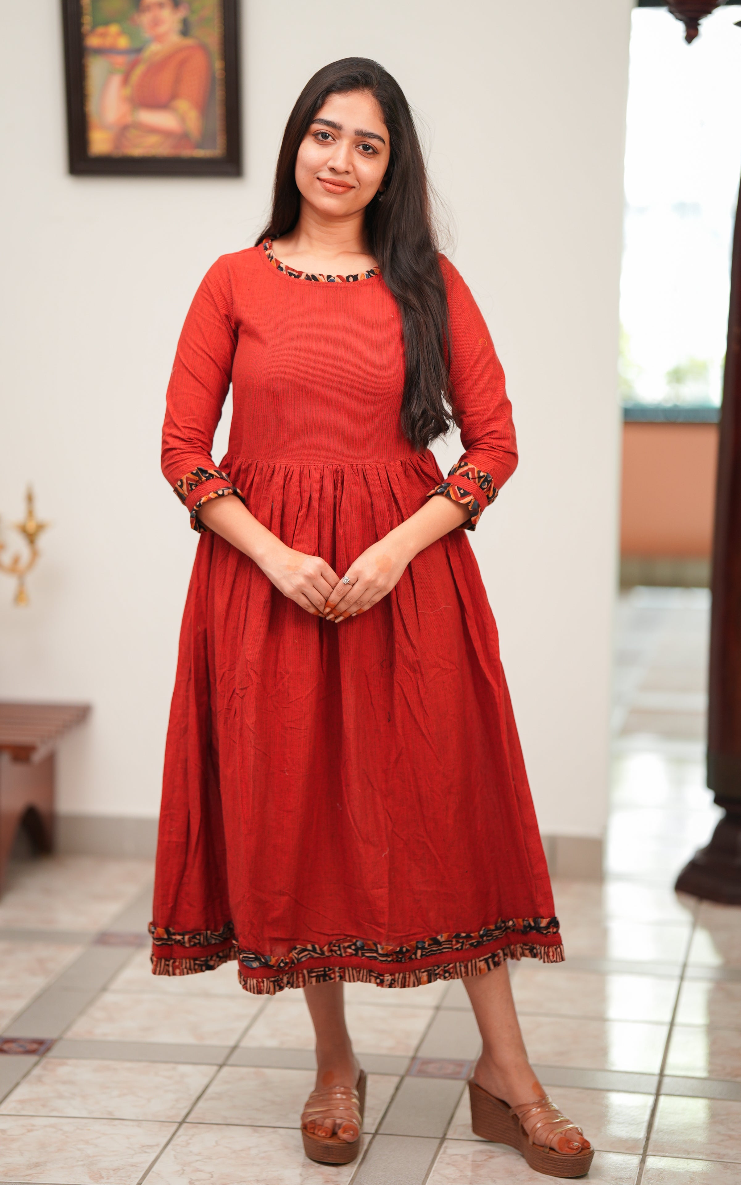 Keerthiga Maroon KURTIS instore