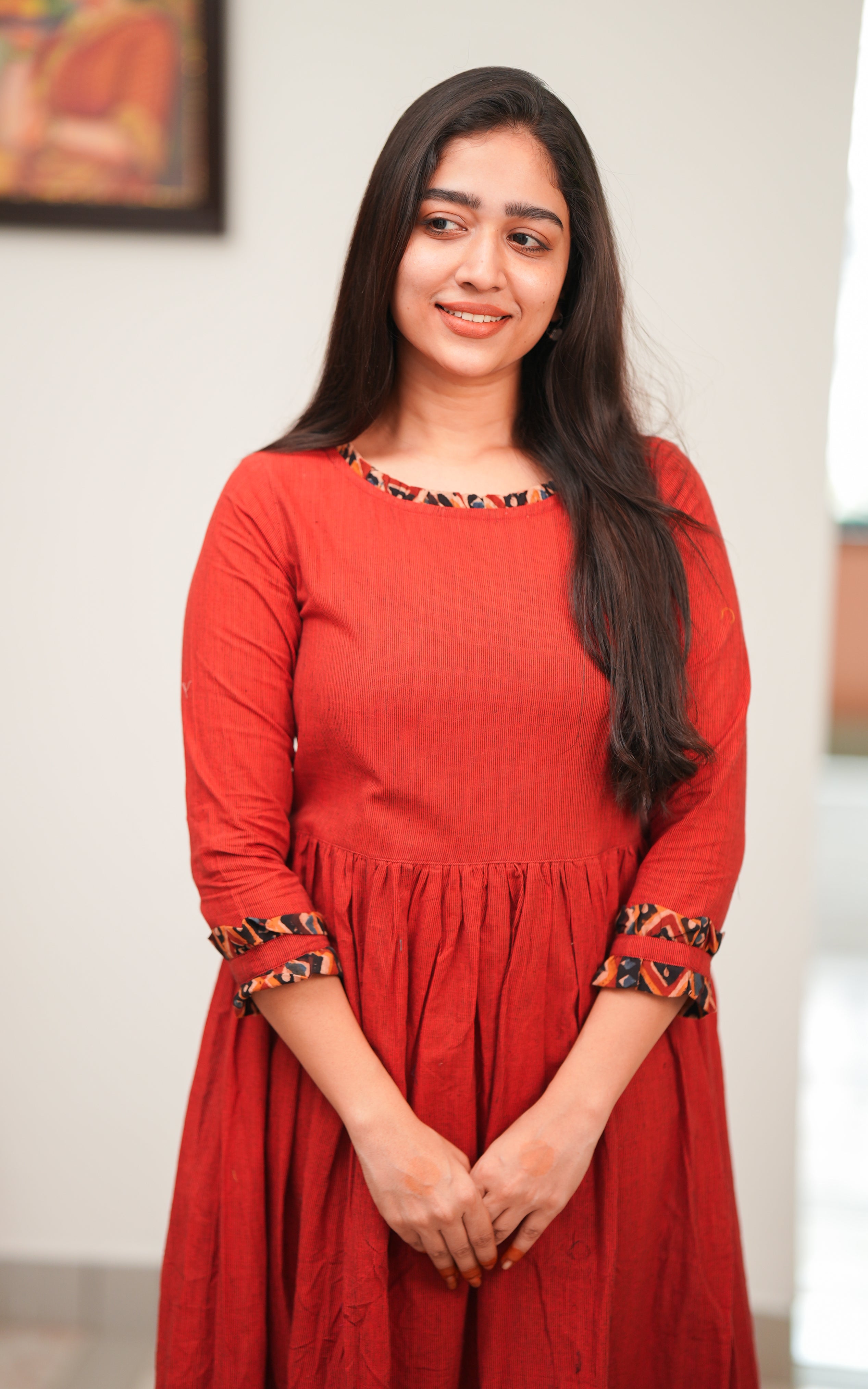 Keerthiga Maroon KURTIS instore