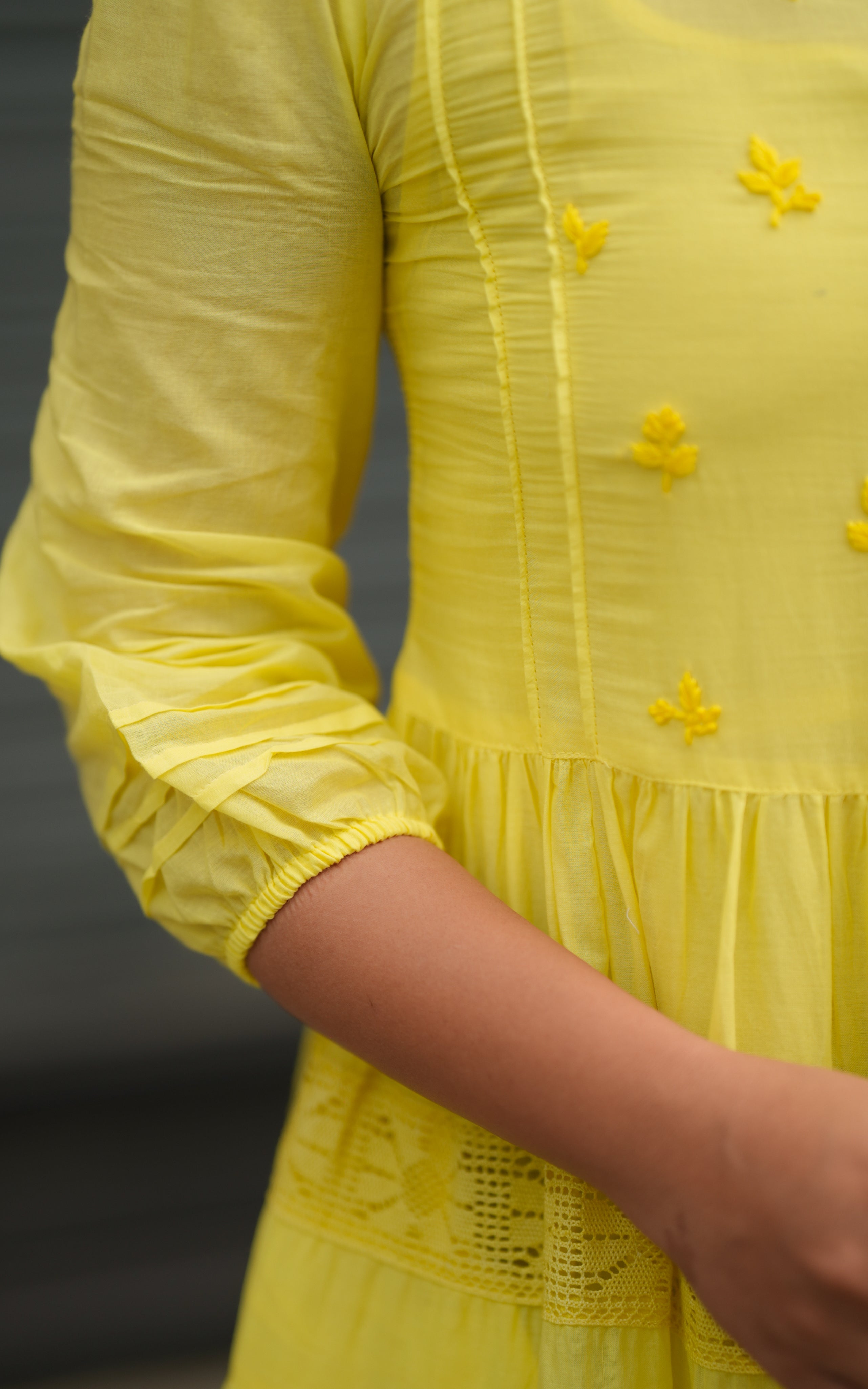 Sanjani Yellow KURTIS instore