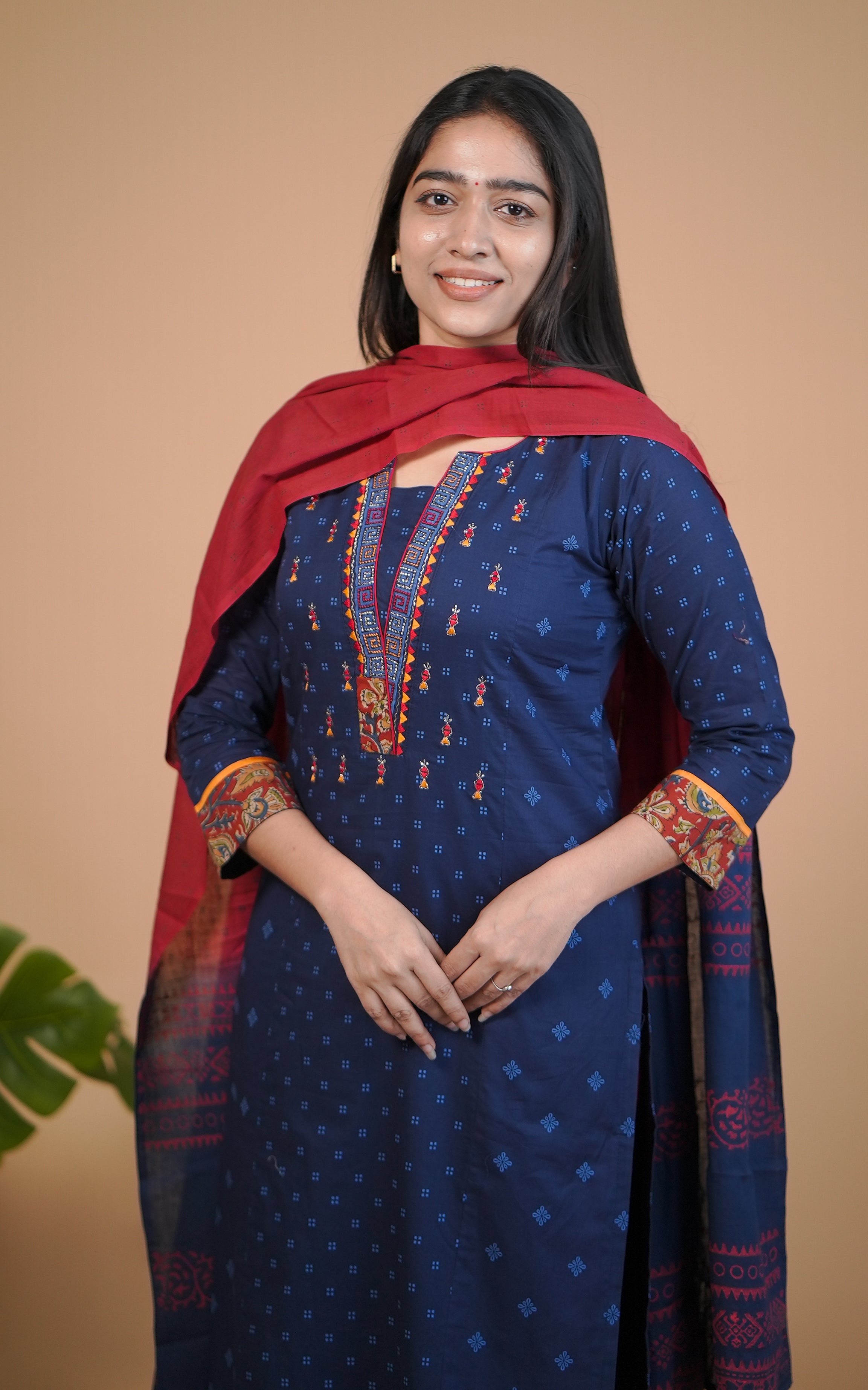 Cotton kurti with dupatta for women