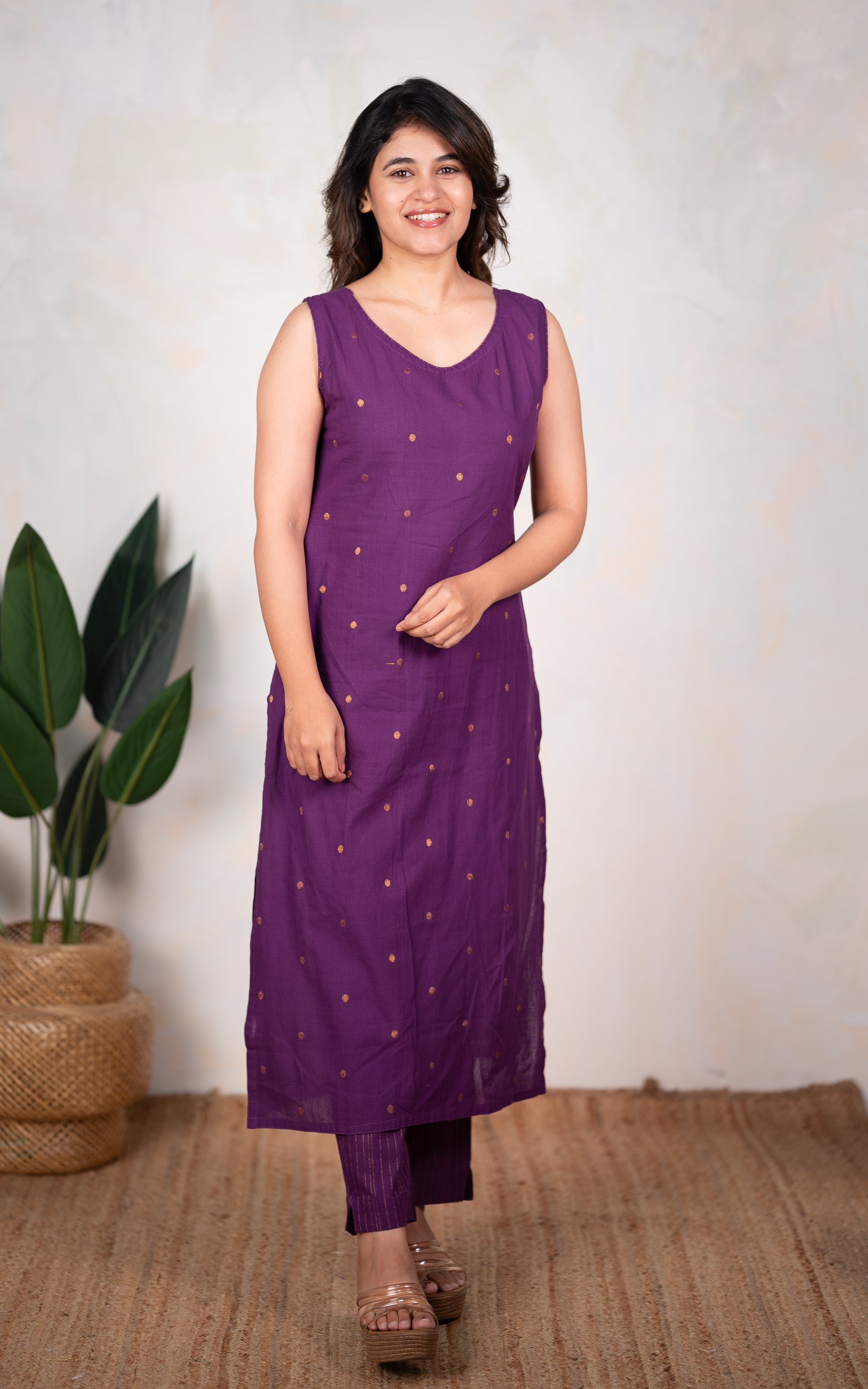 Sidhiksha Purple (Kurti+Pant) KURTIS instore