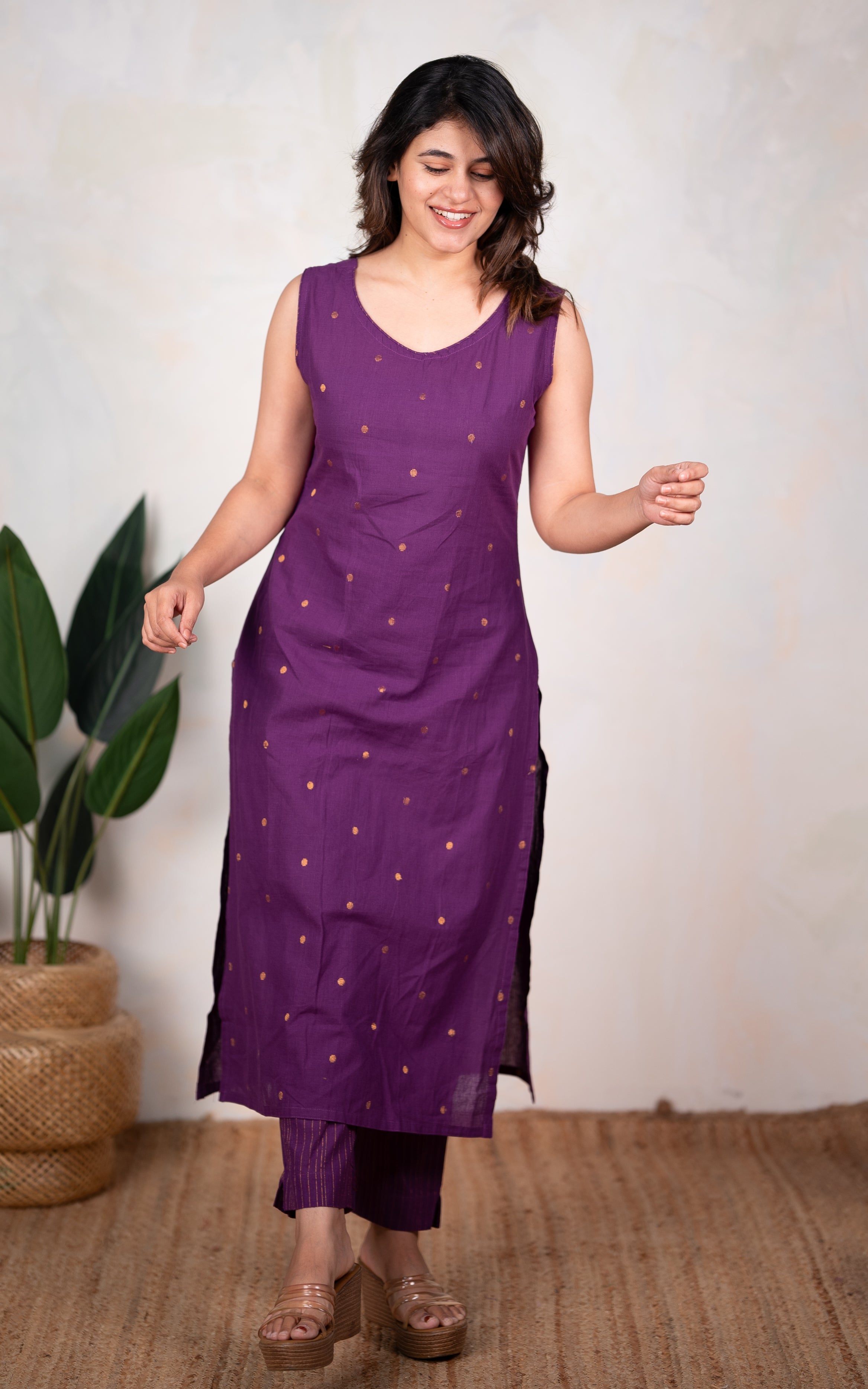 Sidhiksha Purple (Kurti+Pant) KURTIS instore