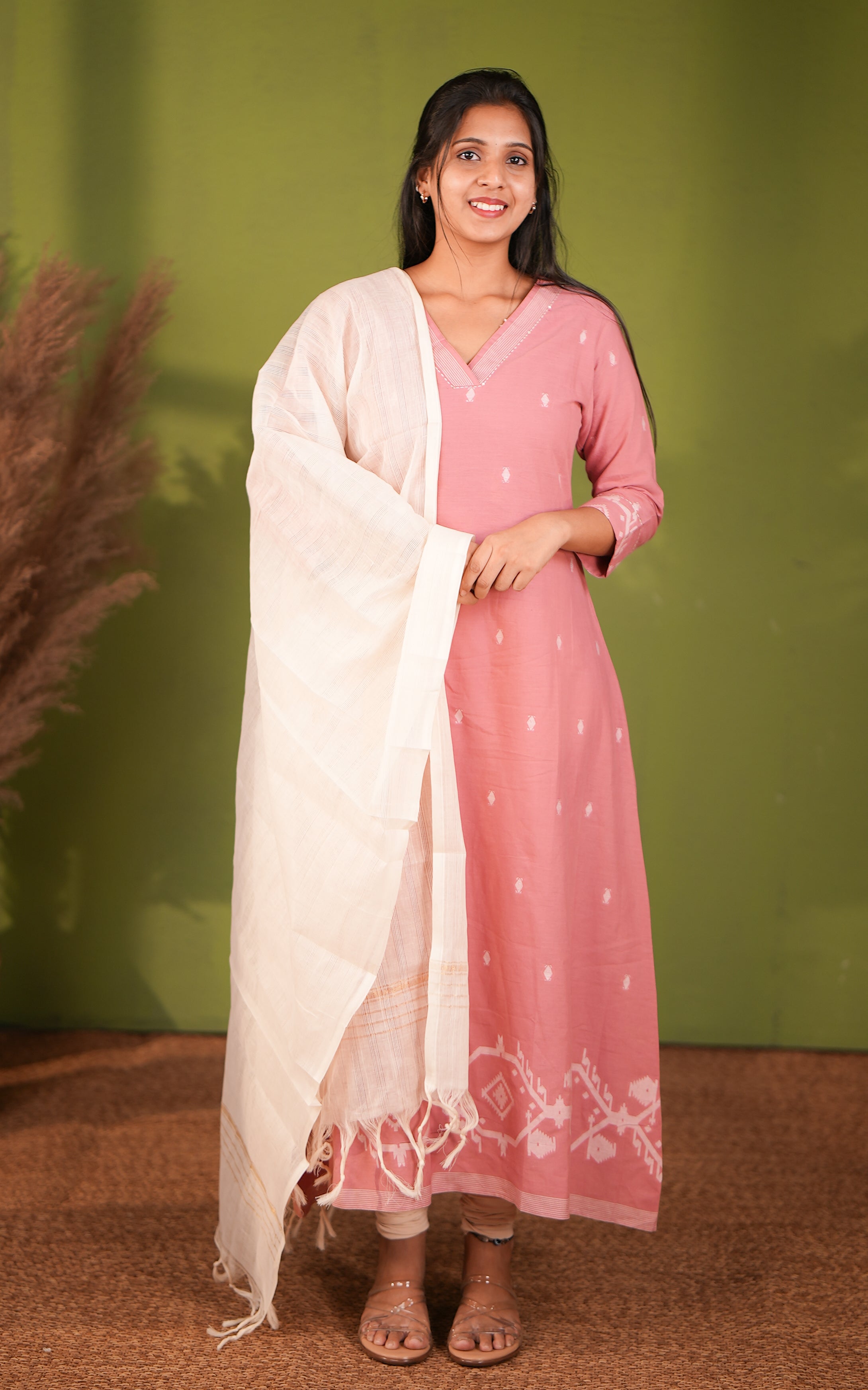 Arunima Onion Pink (Kurti+Dupatta)