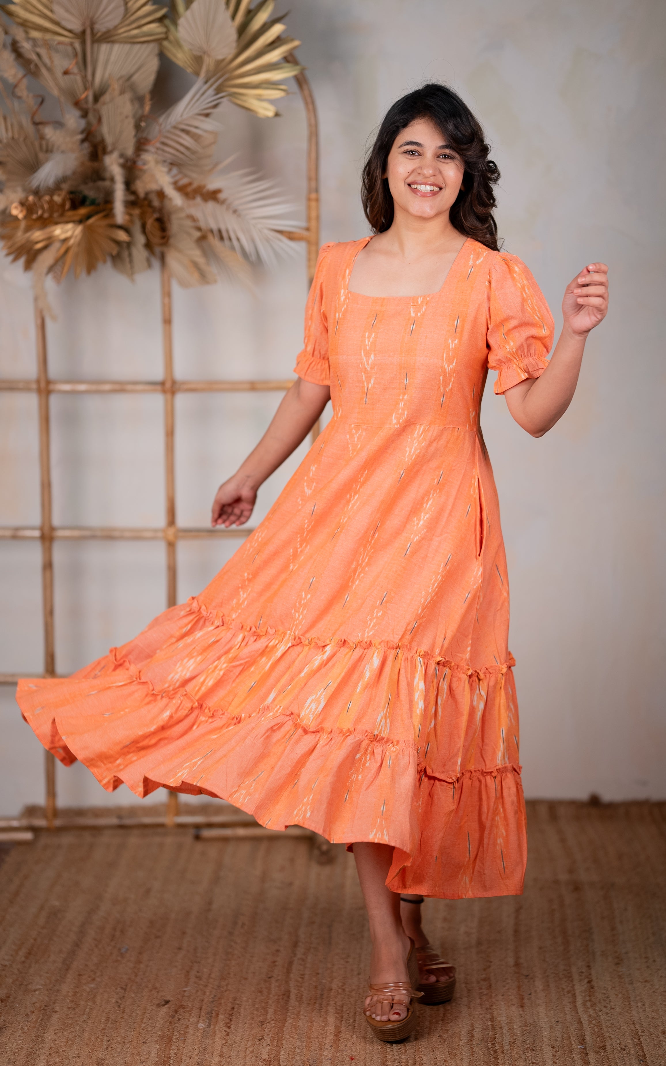 Alfiya Peach B KURTIS Instore