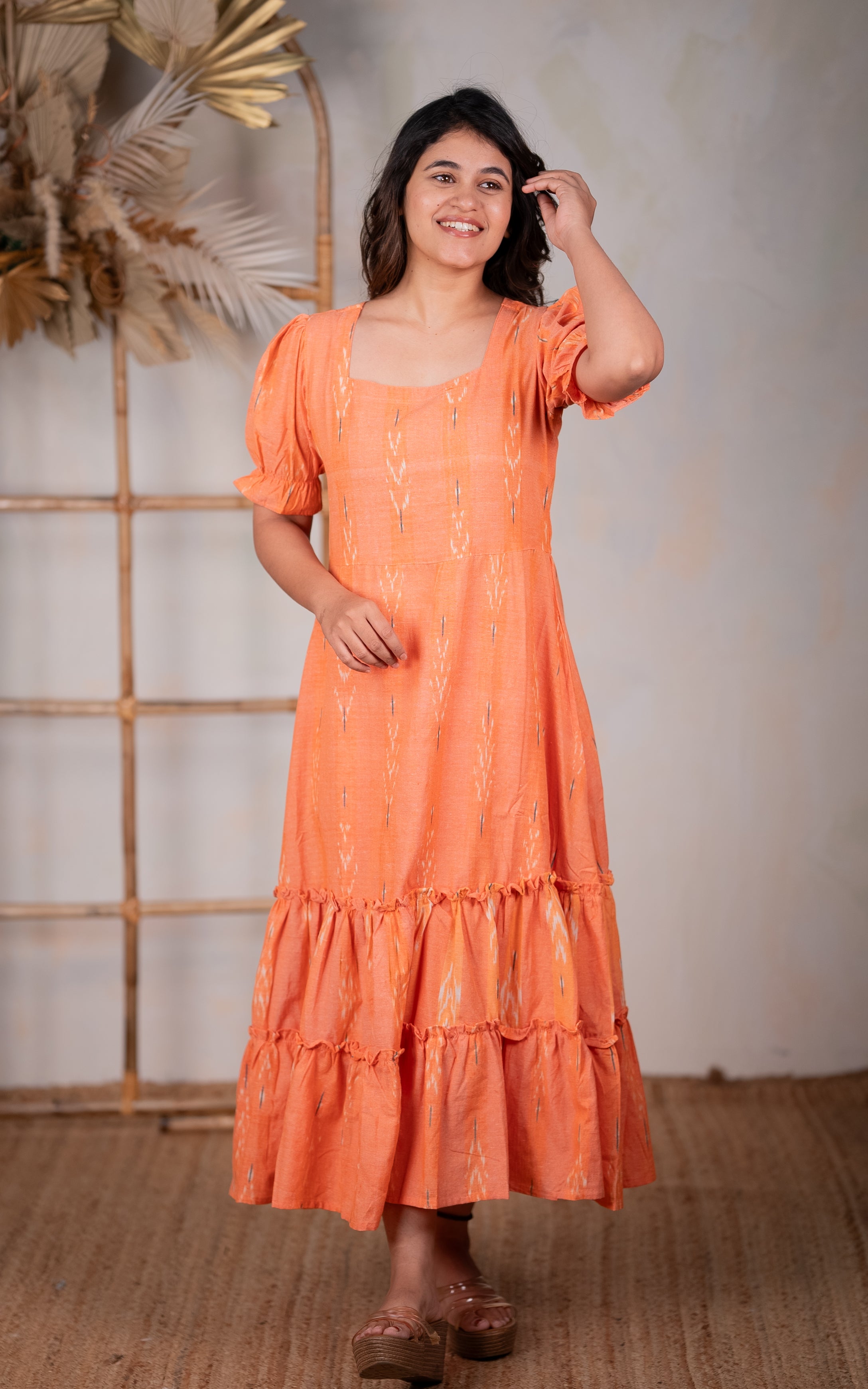 Alfiya Peach B KURTIS Instore