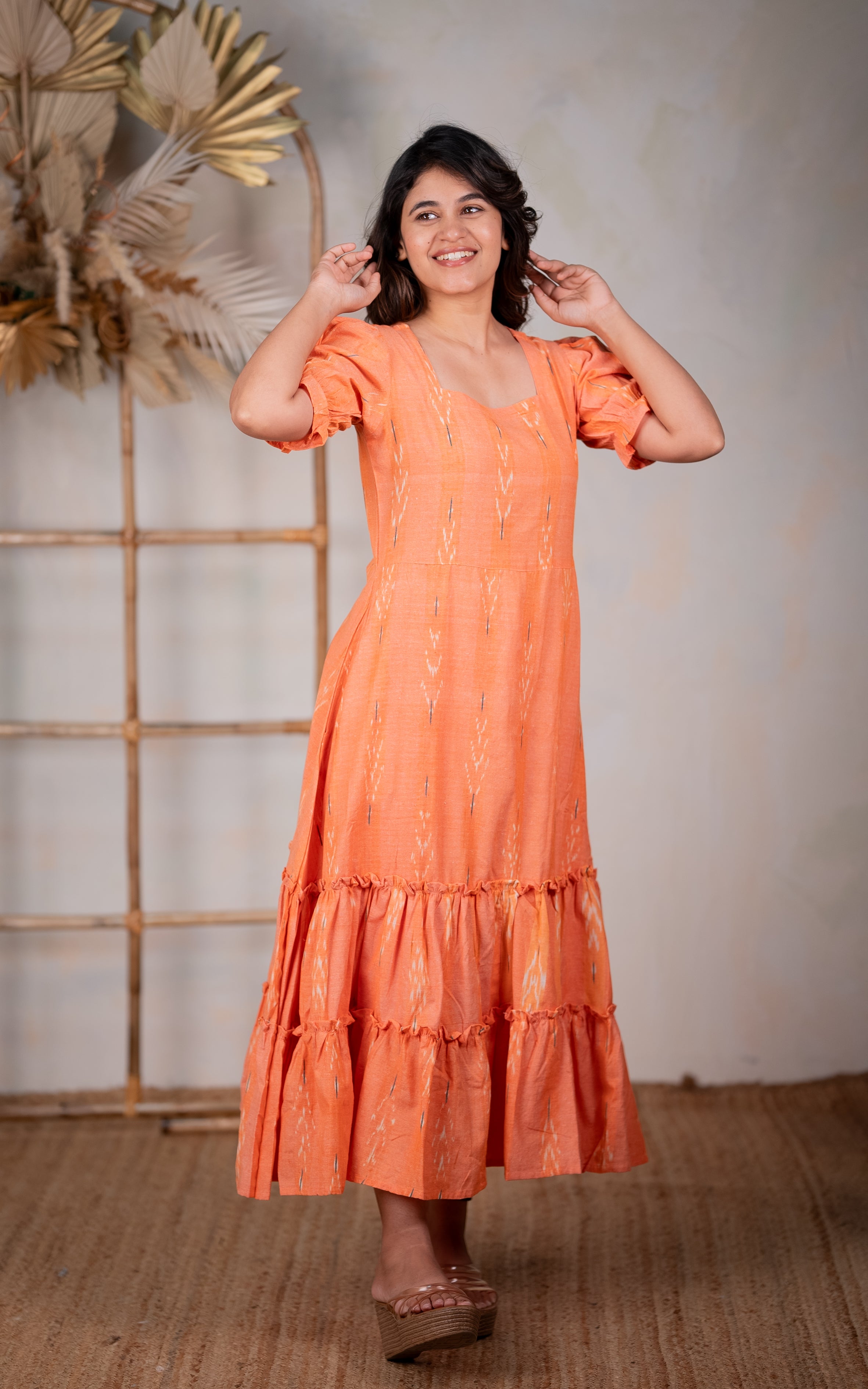 Alfiya Peach B KURTIS Instore