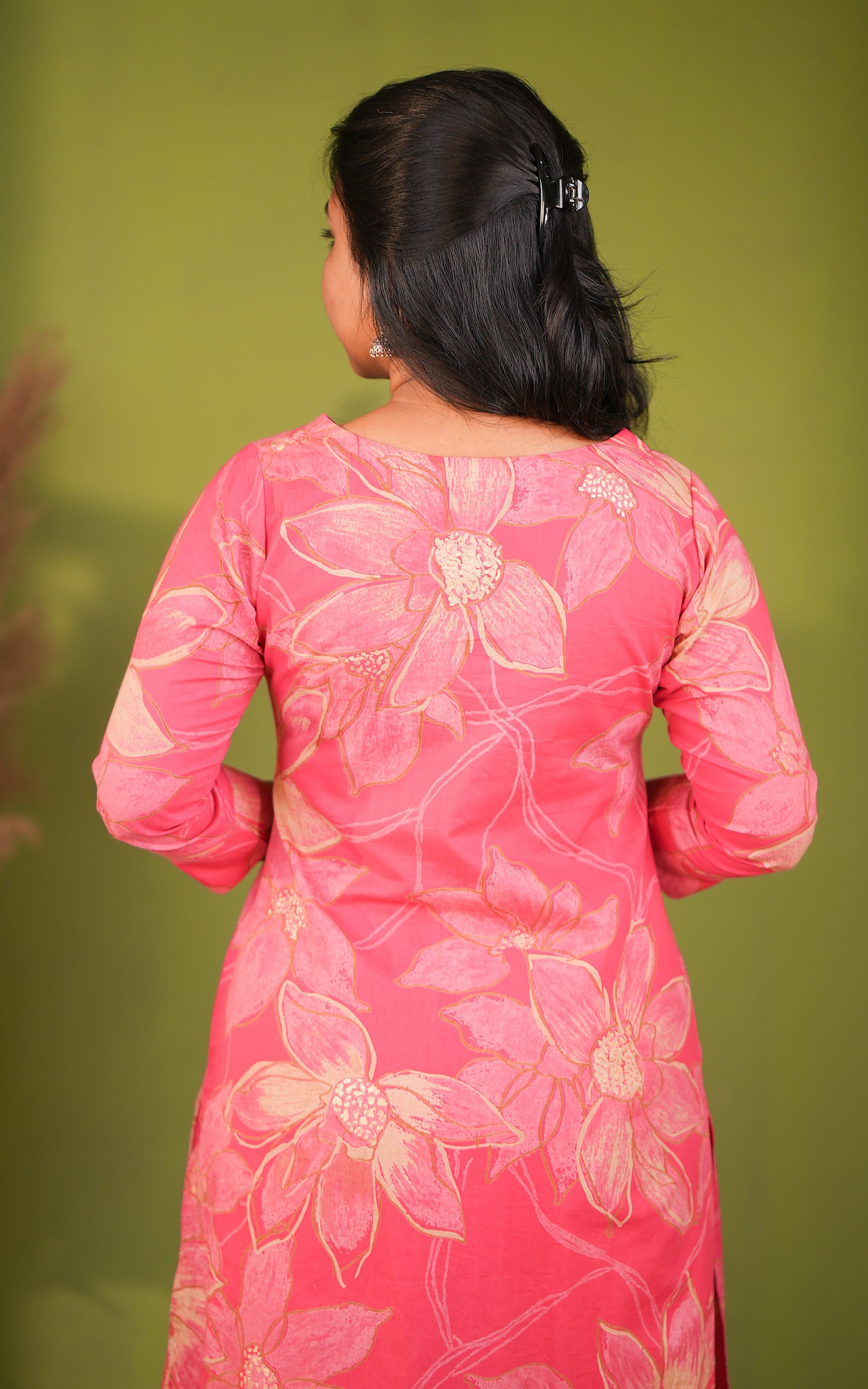 Vihara Pink (Kurti+Pant+Dupatta)