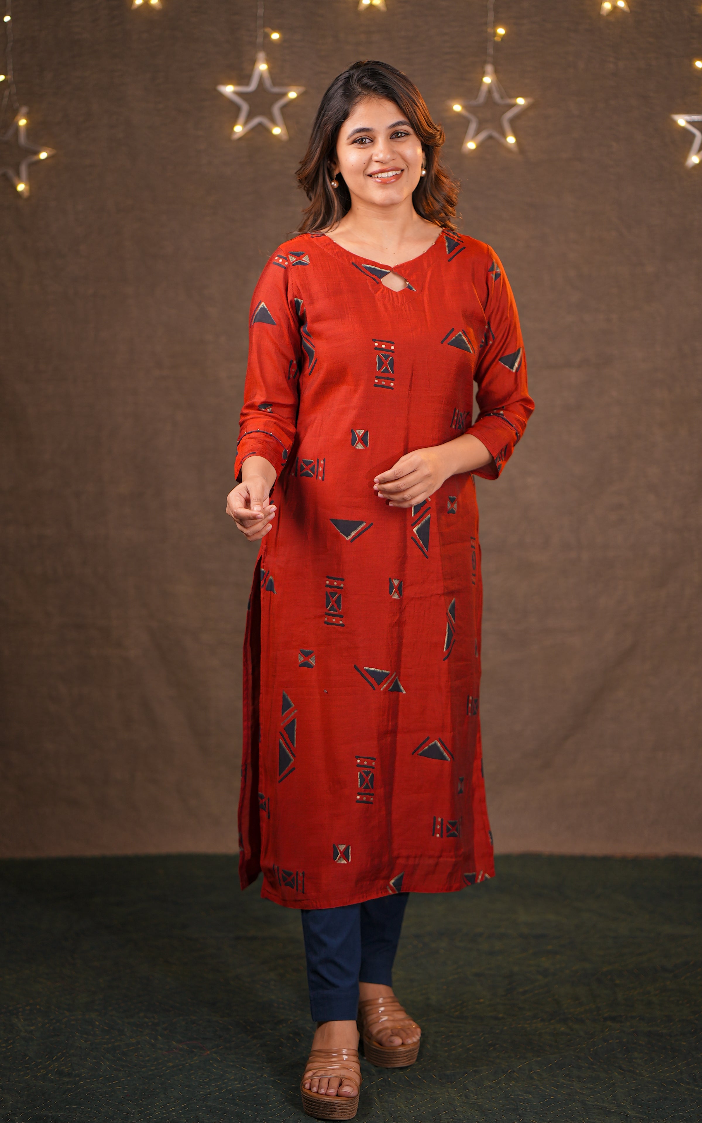 Straight cut kurti for women