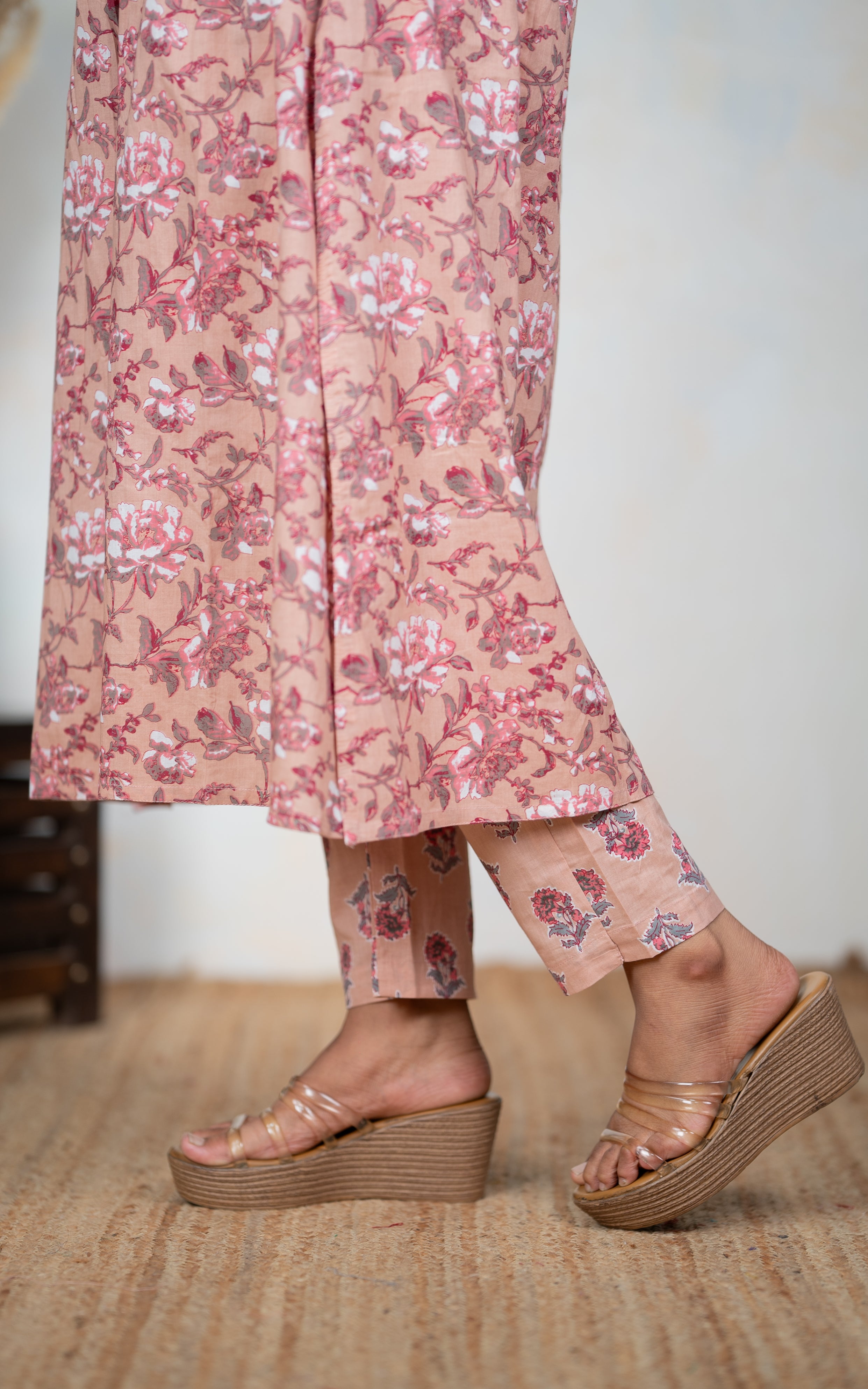 Mumtaj Pinkish Brown (Kurti+Pant+Dupatta) KURTIS instore