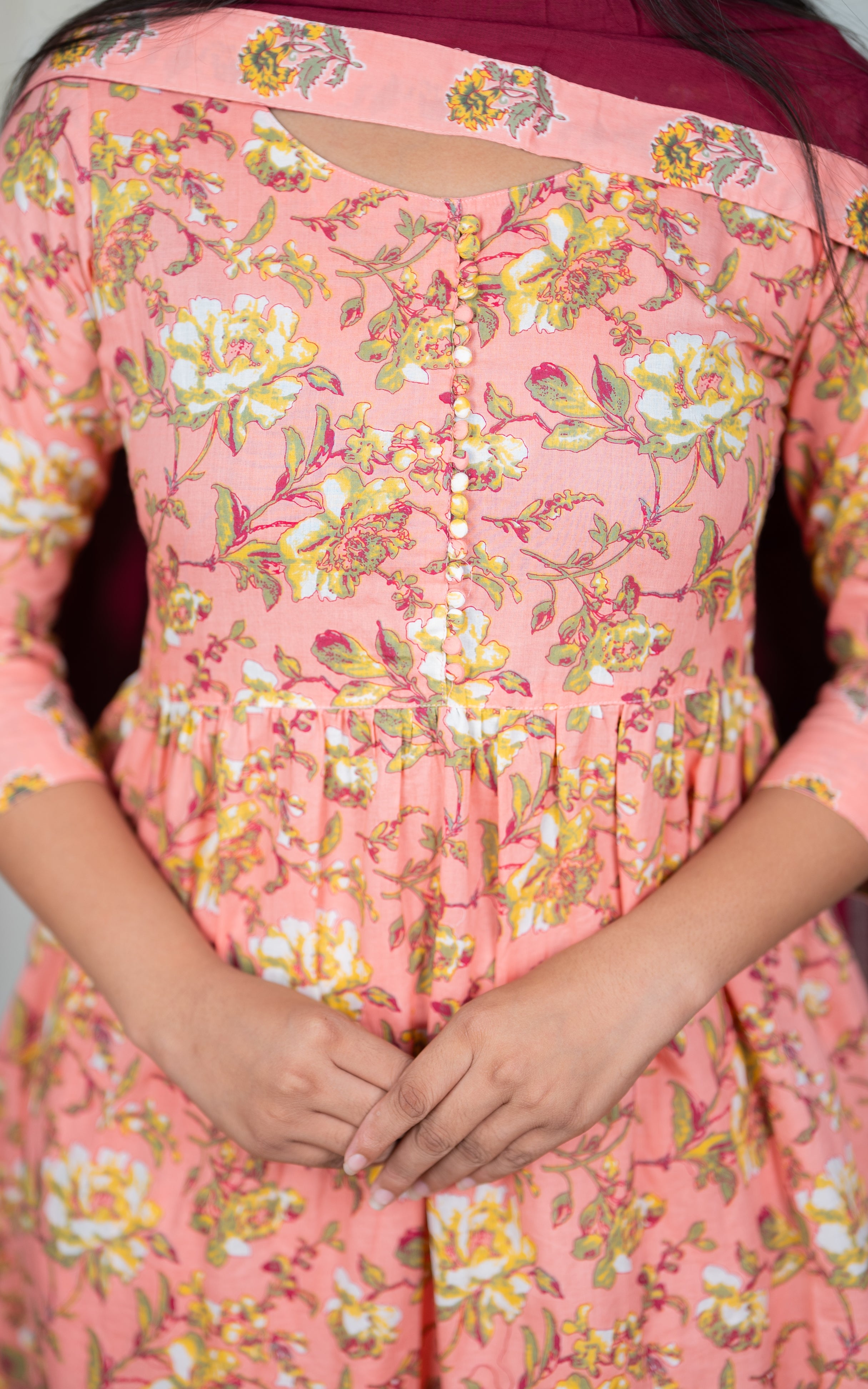 Mumtaj Peach (Kurti+Pant+Dupatta) KURTIS instore