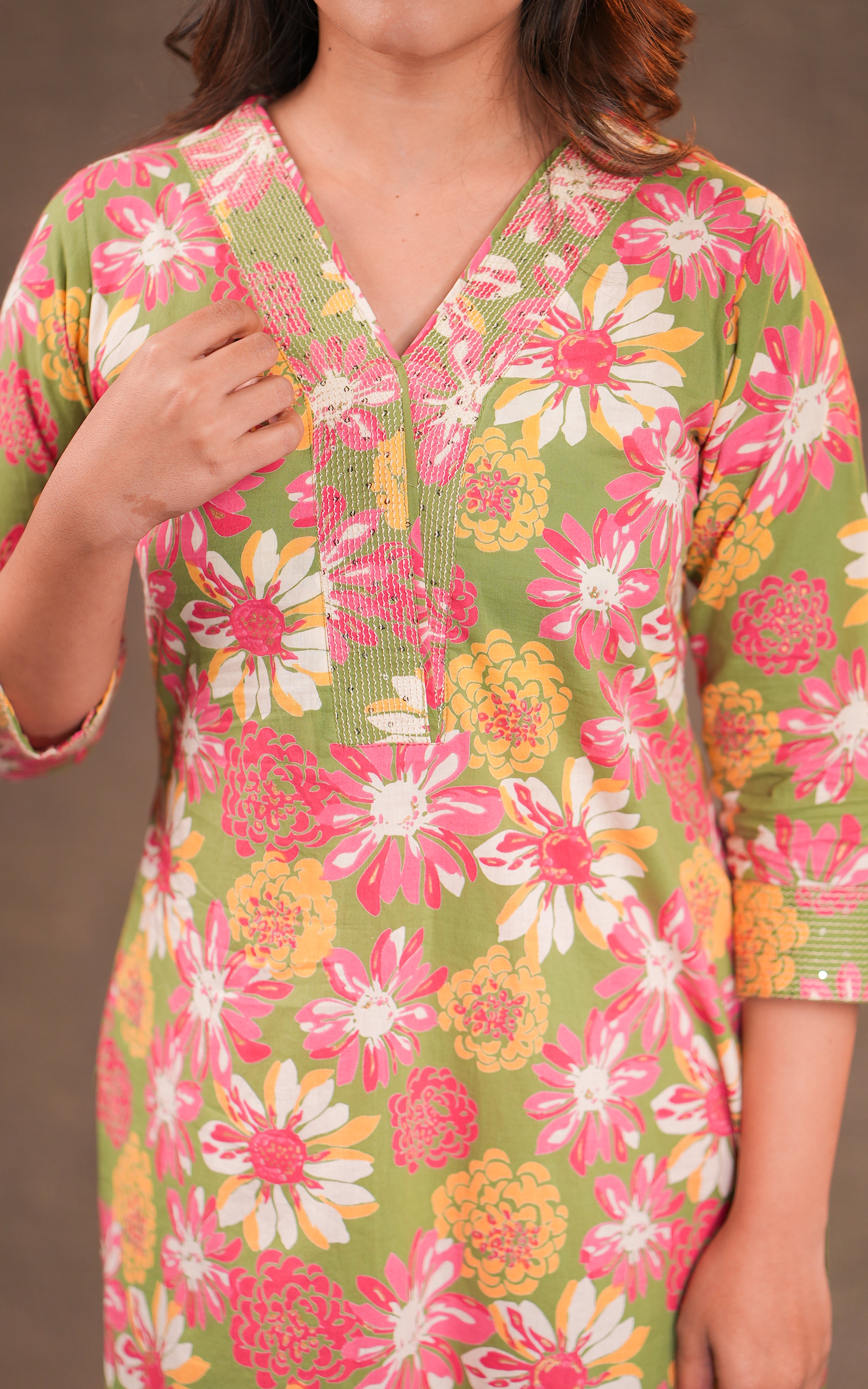 Kalaimathi A (Kurti+Dupatta)