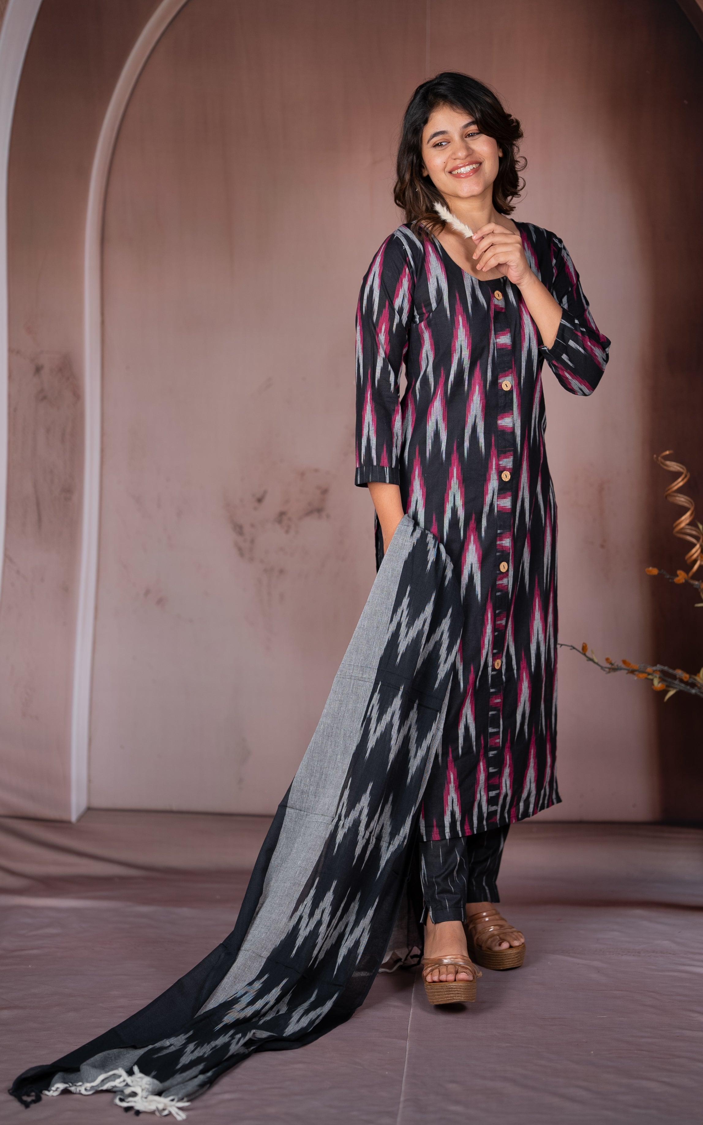 Ankita Black (Kurti+Pant+Dupatta) KURTIS instore