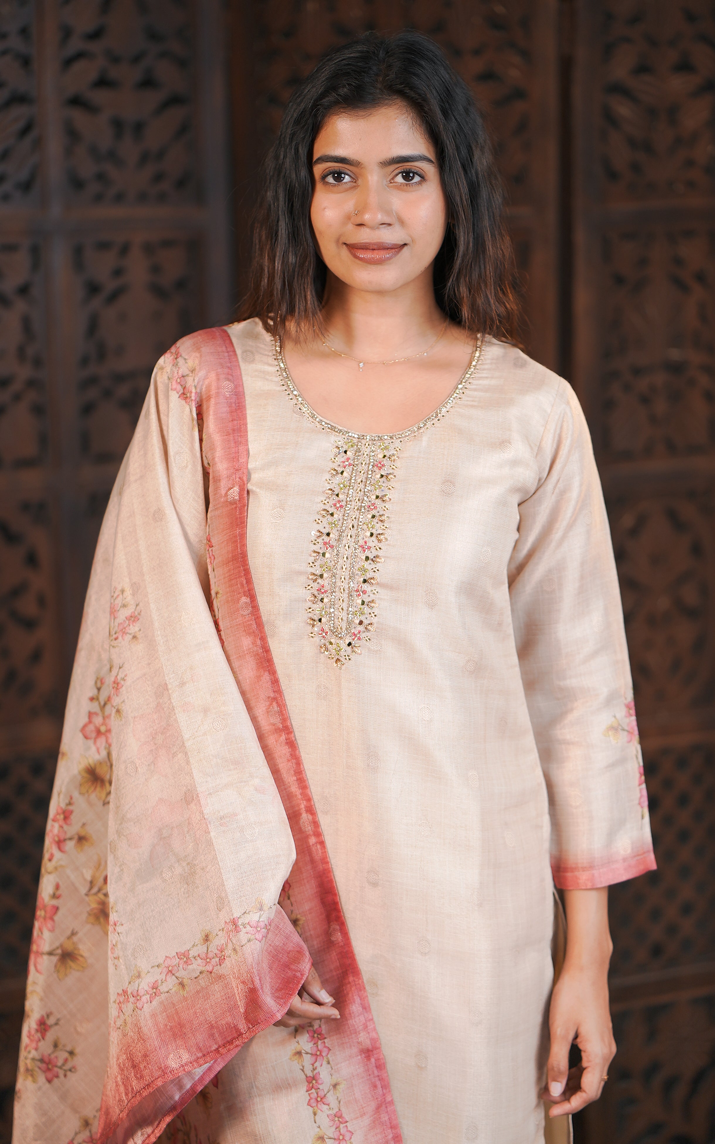 Mozhimathi (Kurti+Pant+Dupatta)