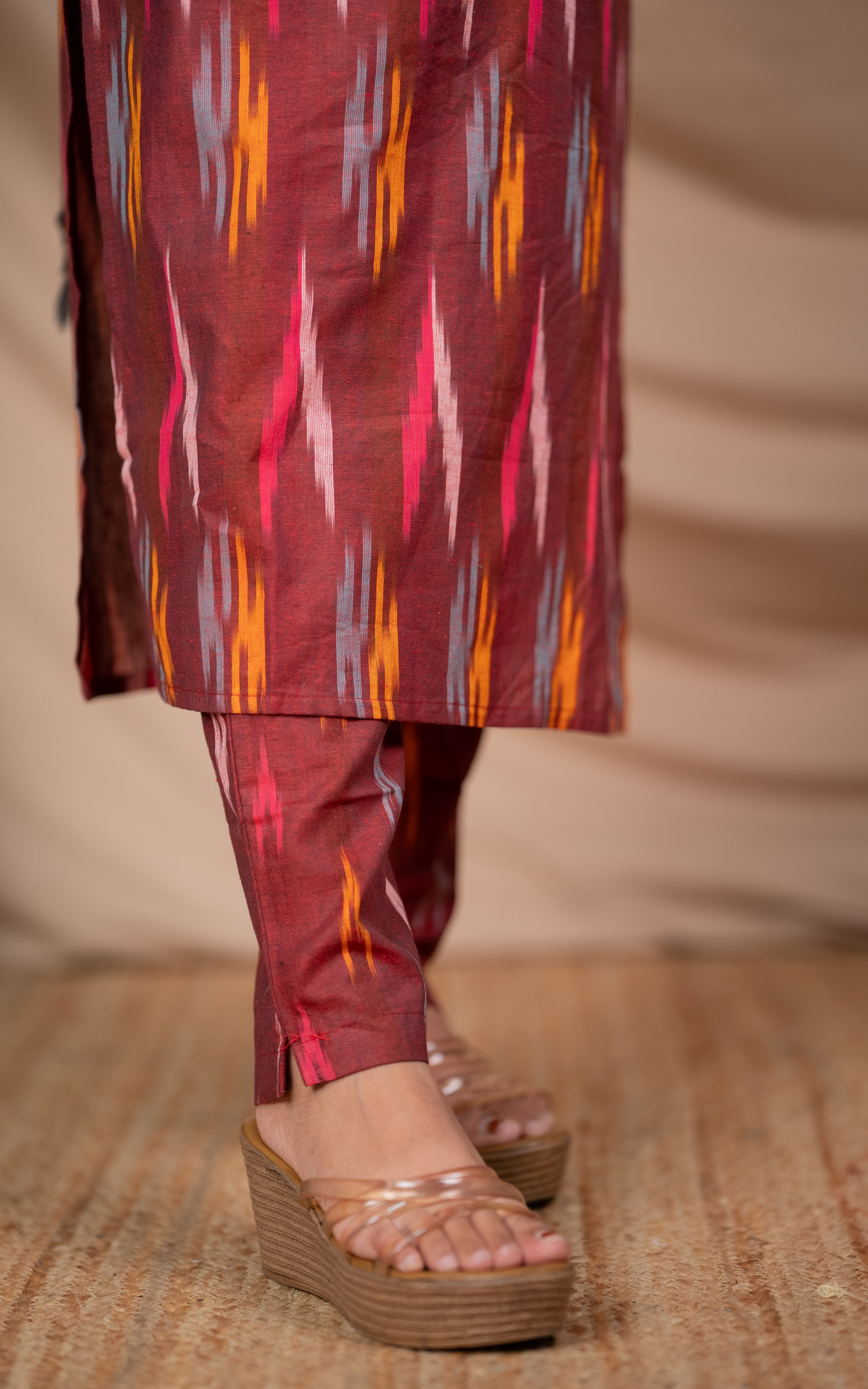 Mishka Maroon (Kurti+Pant+Dupatta) KURTIS instore